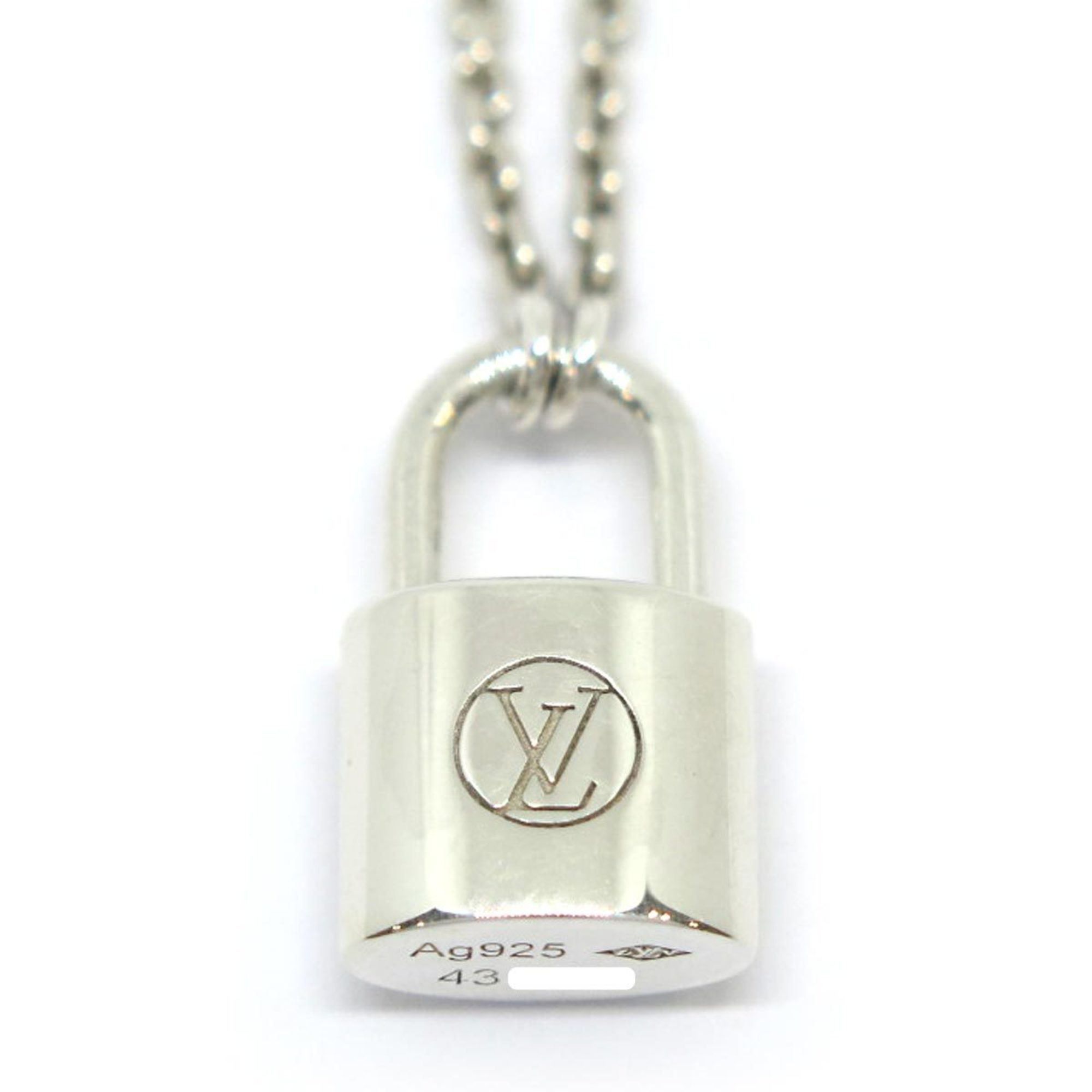 Louis Vuitton, Jewelry, Louis Vuitton Pandantif Lockit Necklace Q93559  Silver 925 Ladies