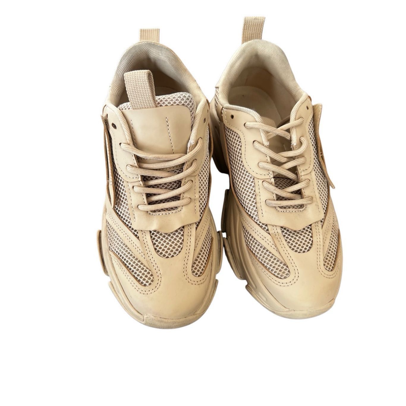 Steve Madden Steve Madden Possession chunky lace-up sneakers in tan size Size US 8.5 / IT 38.5 - 3 Thumbnail