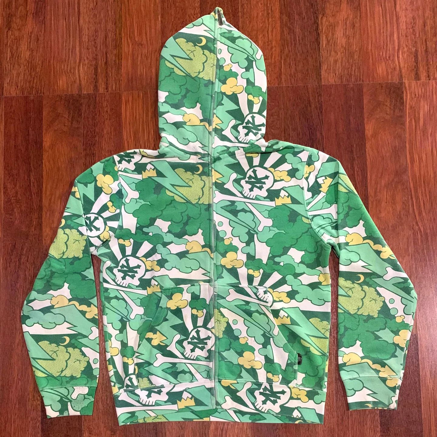 Kaws Parts Camo Hoodie Kaws Chomper Hoodie Yellow #238 Bape Camo