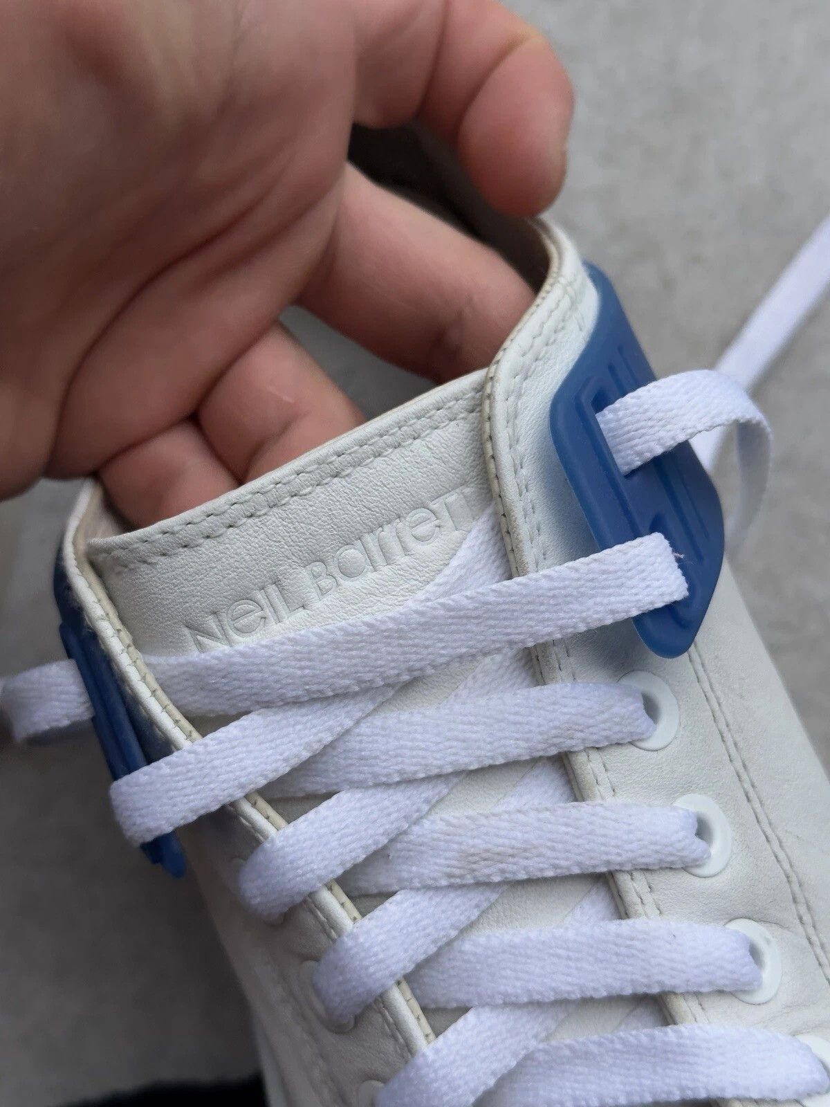 Neil Barrett NEIL BARRETT Mens Shoes Gang Trainer Sneaker Leather White Size US 8 / EU 41 - 10 Thumbnail