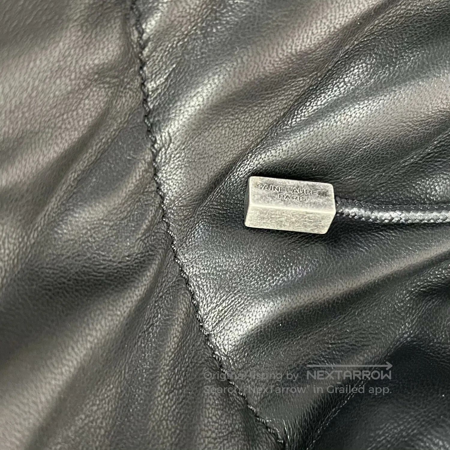Saint Laurent Paris Saint Laurent Black Sheepskin Down Jacket. Size US XXS / EU 40 - 3 Thumbnail