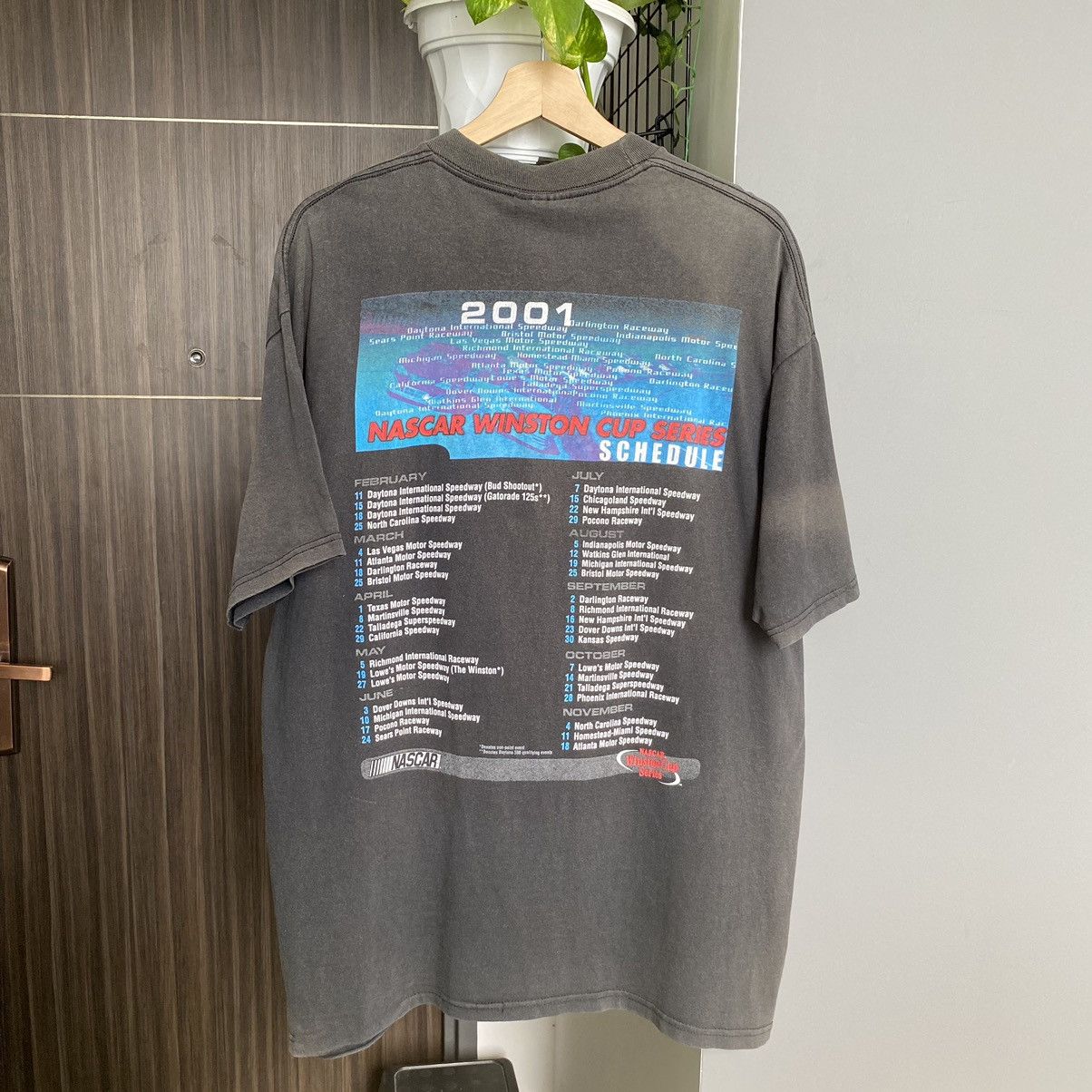NASCAR Thrashed Faded Vintage 2001 Nascar Winston Cup ERD GRUNGE T Size US XL / EU 56 / 4 - 2 Thumbnail
