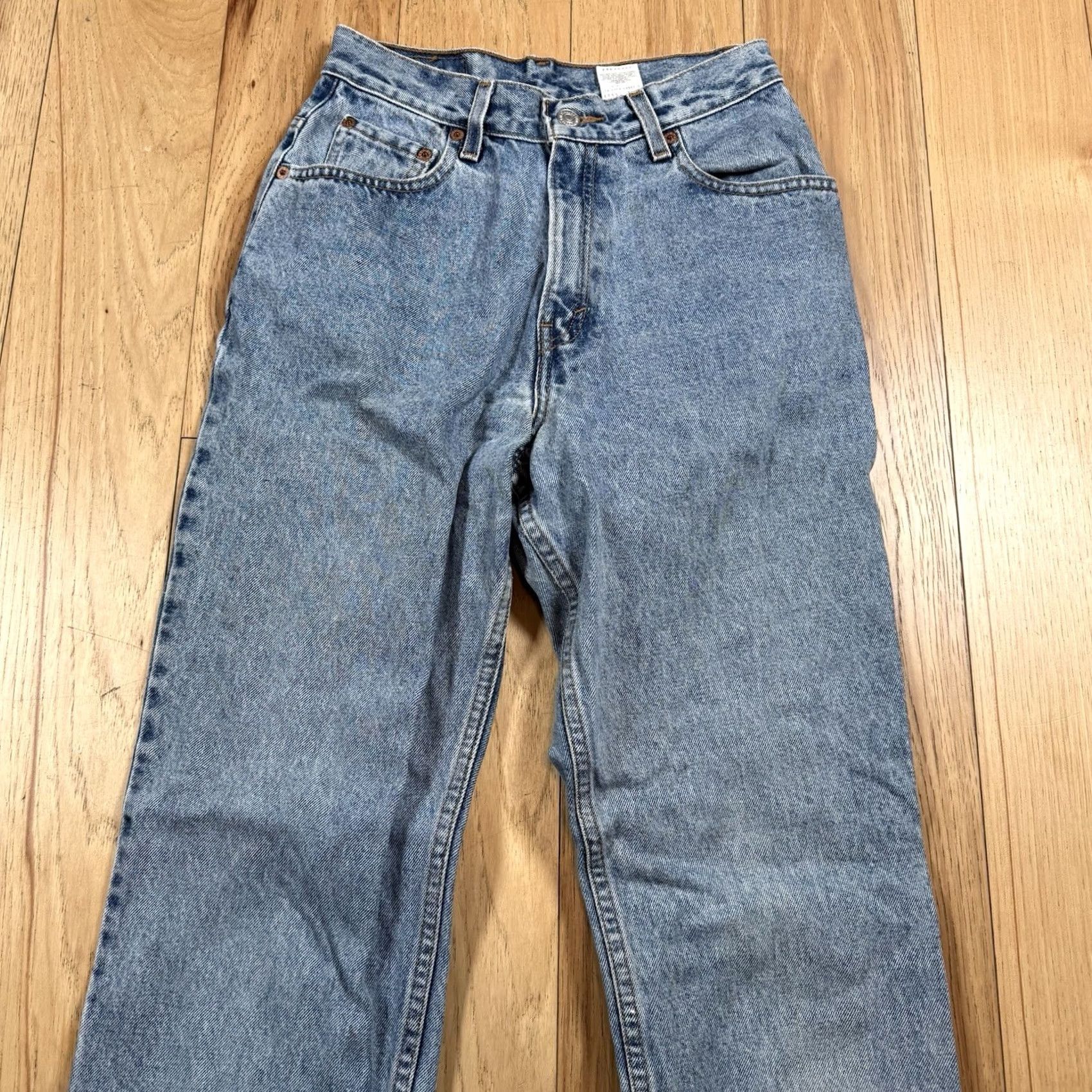 Levi's VINTAGE Levi’s 550 Jeans Womens 6 Light Wash Relaxed Tapered Fit Blue 90s Y2K Pants Mens Womens Girls Size 28" / US 6 / IT 42 - 3 Thumbnail