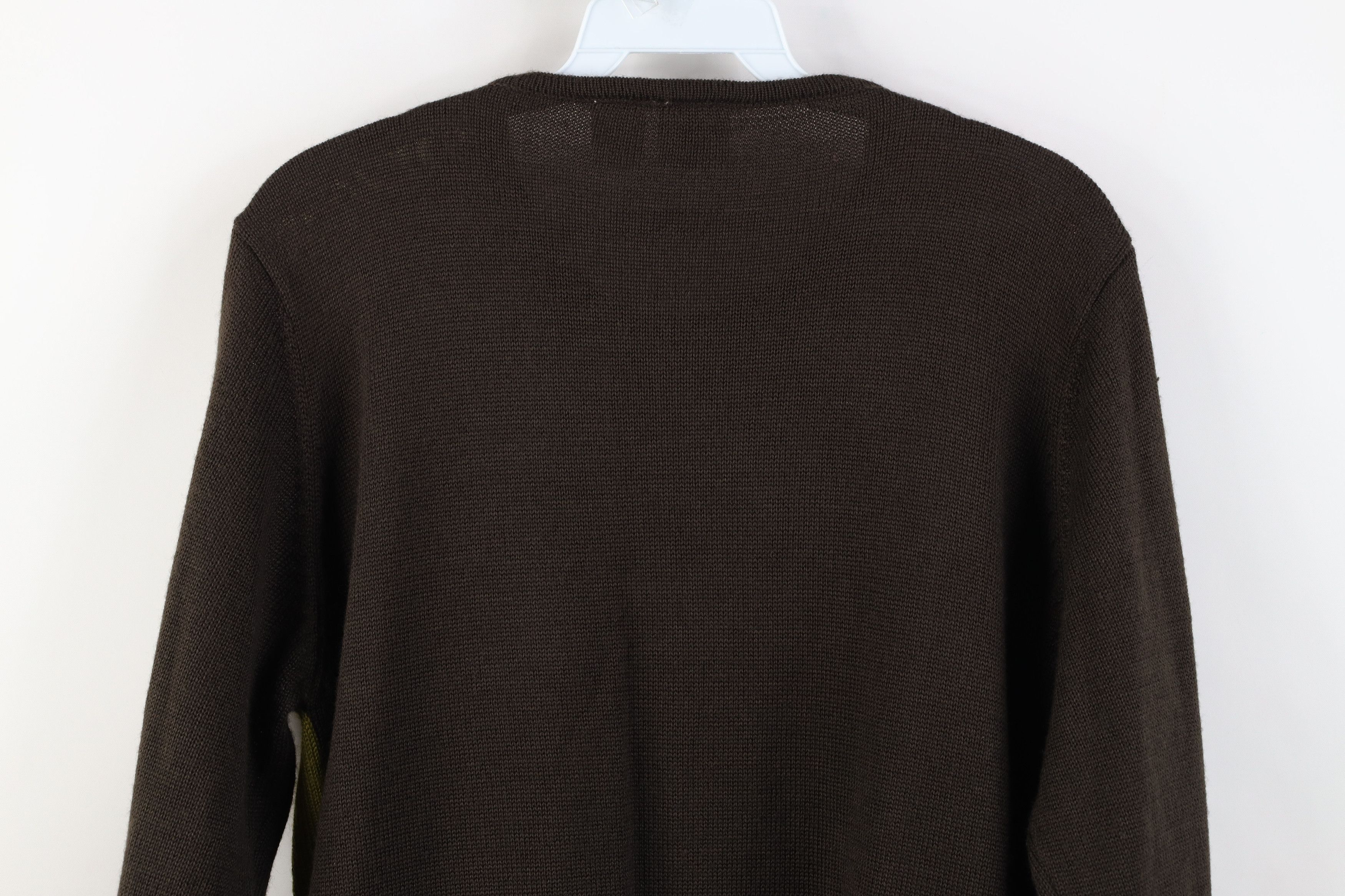 Vintage Vintage 90s Streetwear Knit Collar Block Tunic Sweater Size L / US 10 / IT 46 - 9 Thumbnail