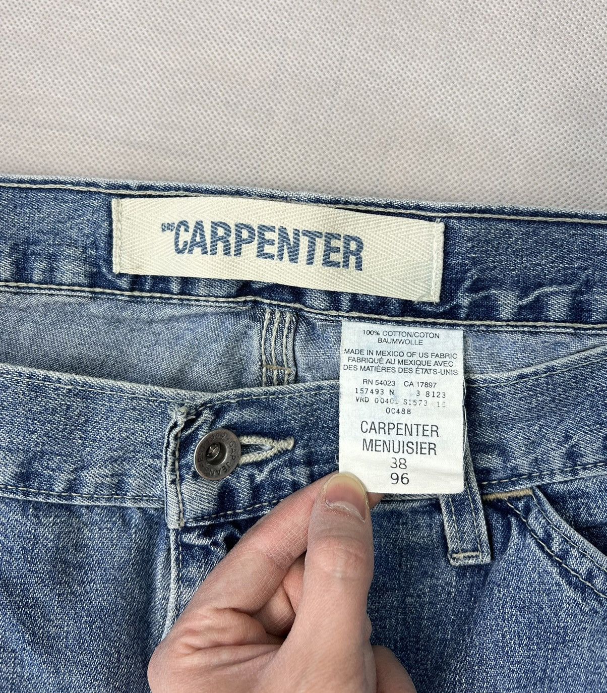 Gap × Vintage Baggy Shorts GAP Carpenter Single Knee Hip Hop Rap Size US 38 / EU 54 - 3 Thumbnail