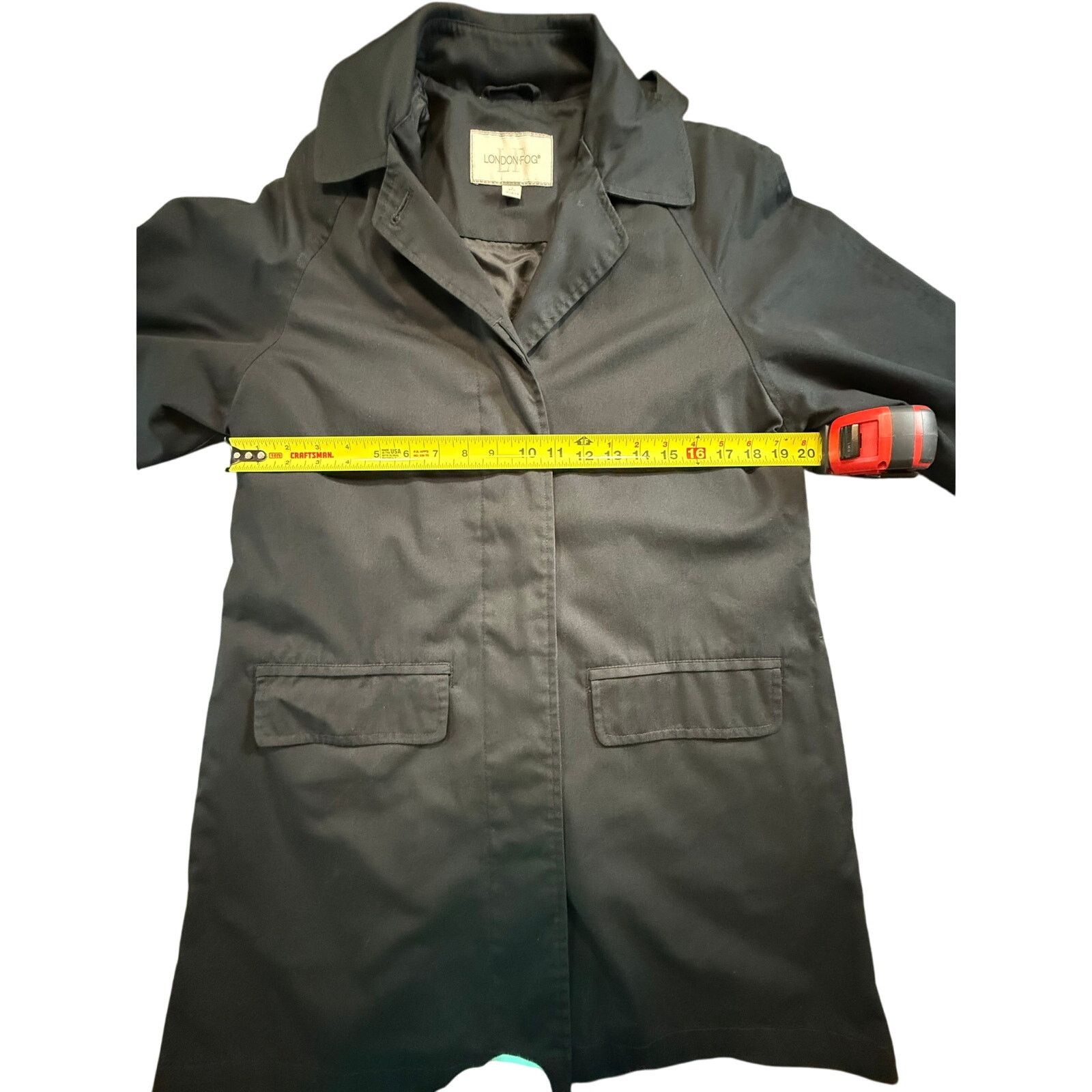 London Fog London Fog Women's Trench Coat Jacket Black Size Small Size S / US 4 / IT 40 - 4 Thumbnail