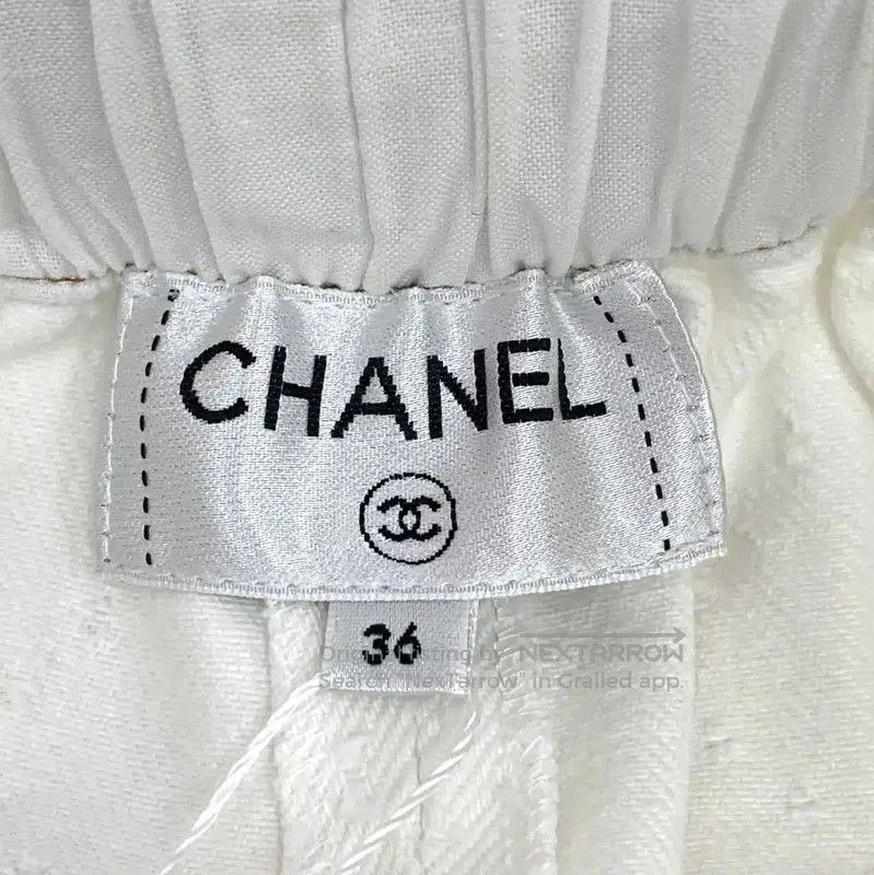 Chanel Chanel White Cotton Women's Shorts . Size 23" - 5 Thumbnail