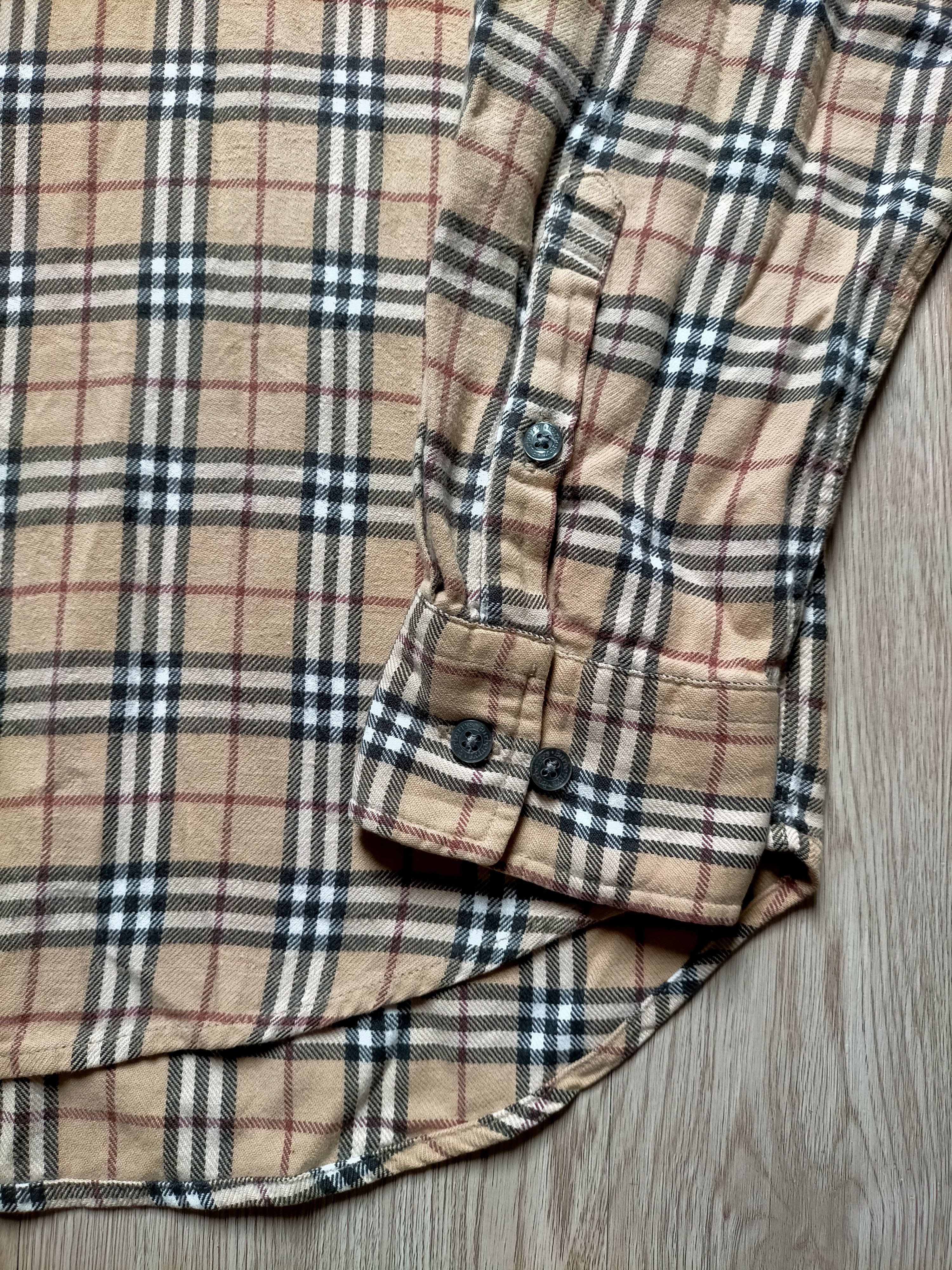 Burberry × Vintage Vintage Burberry Nova Check Shirt Button Ups Size US XL / EU 56 / 4 - 3 Thumbnail
