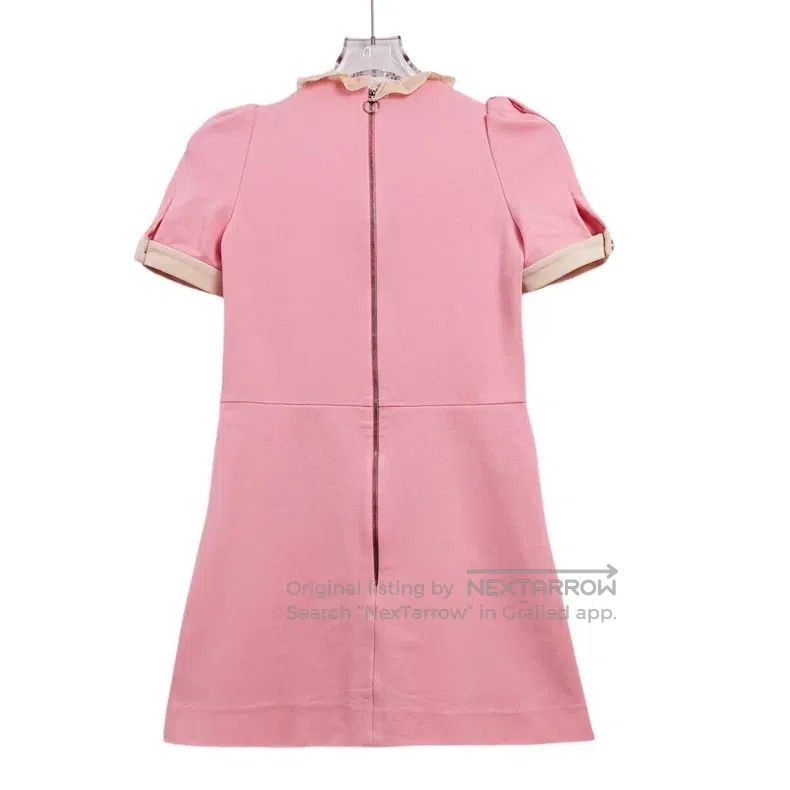Gucci Gucci Knitted cotton short-sleeved pink slim high-waisted Size S / US 4 / IT 40 - 2 Thumbnail