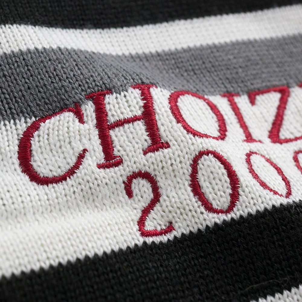 Vintage American retro men's street cotton striped lapel sweater Size US M / EU 48-50 / 2 - 4 Thumbnail