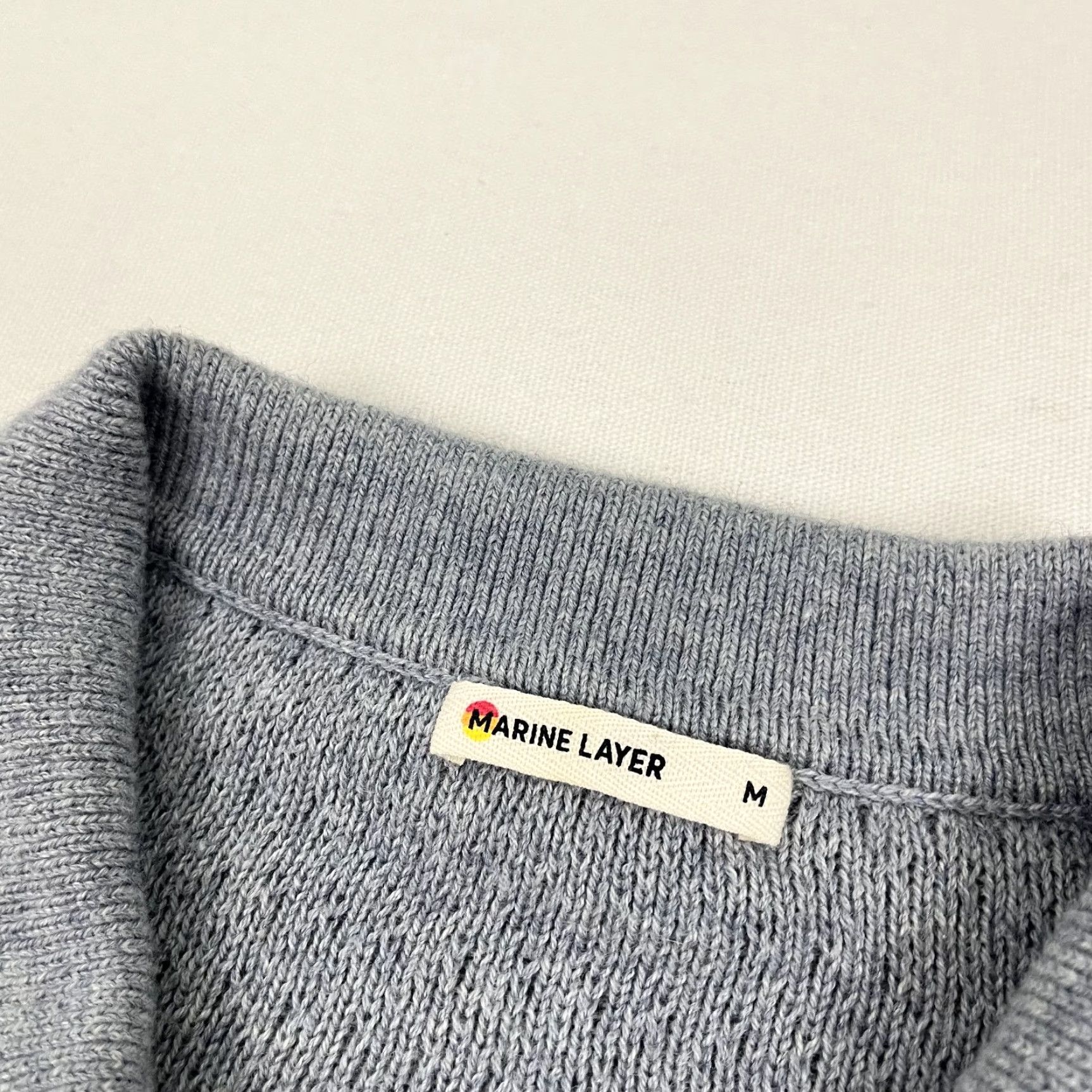 Marine Layer Marine Layer Bryce Zip Polo Shirt Mens M Blue Knit Merino Wool Preppy Size US M / EU 48-50 / 2 - 2 Thumbnail
