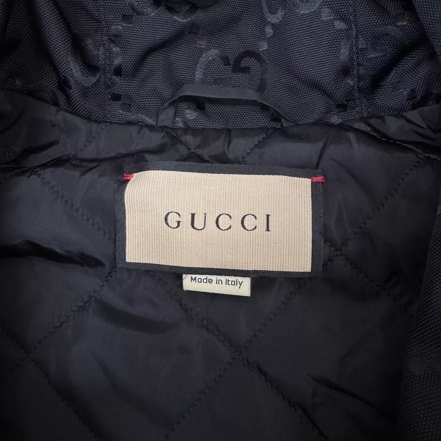 Gucci Gucci GG Supreme monogram black hooded jacket Size US M / EU 48-50 / 2 - 5 Thumbnail
