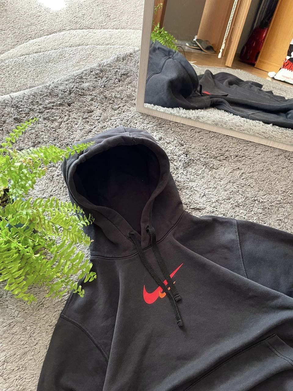 Nike × Vintage Nike Hoodie Streetwear Big Logo Swoosh Drill Nocta Rare Size US S / EU 44-46 / 1 - 11 Thumbnail