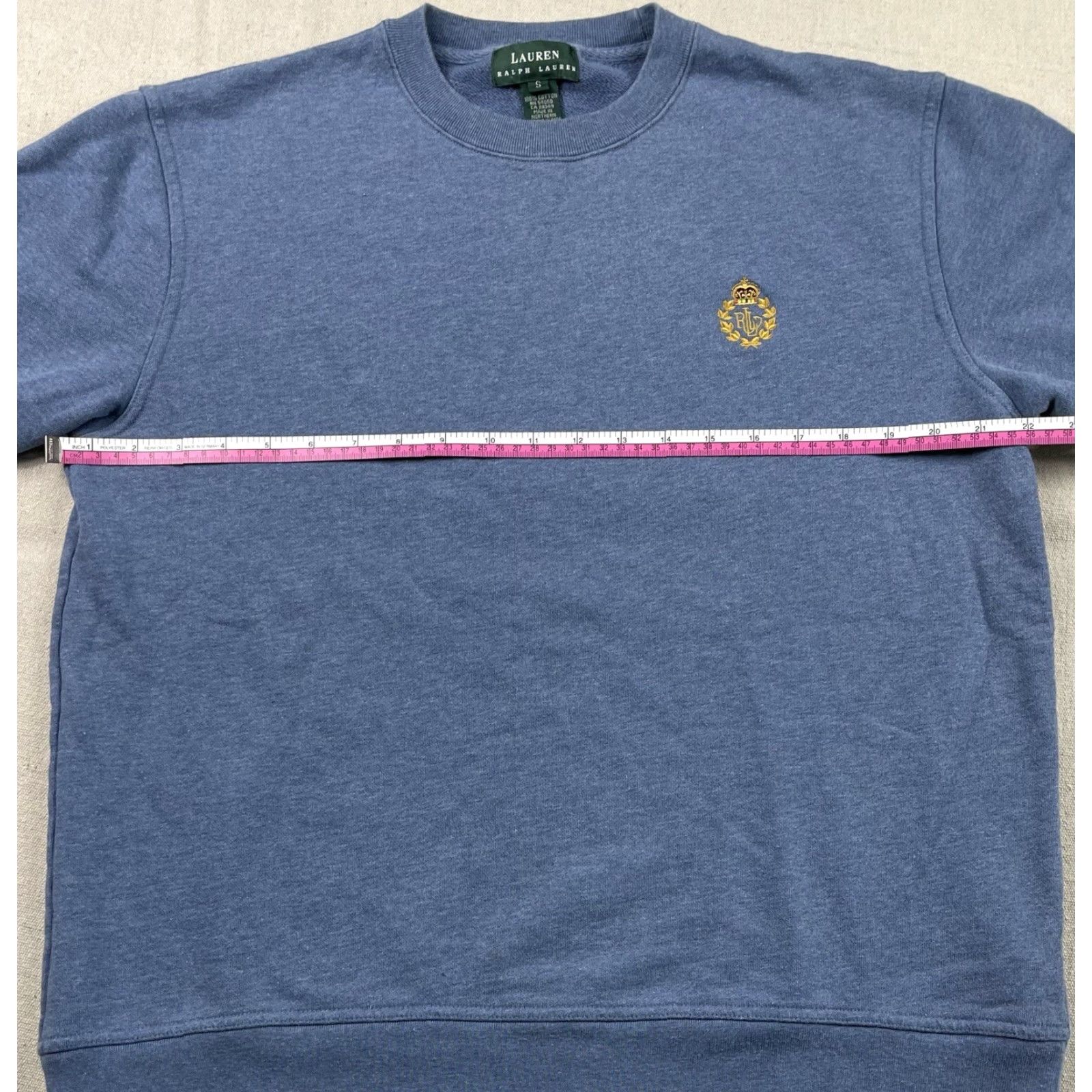 Ralph Lauren Ralph Lauren Sweatshirt Womens Crewneck Sz S Blue Crest Logo Pullover Size S / US 4 / IT 40 - 5 Thumbnail