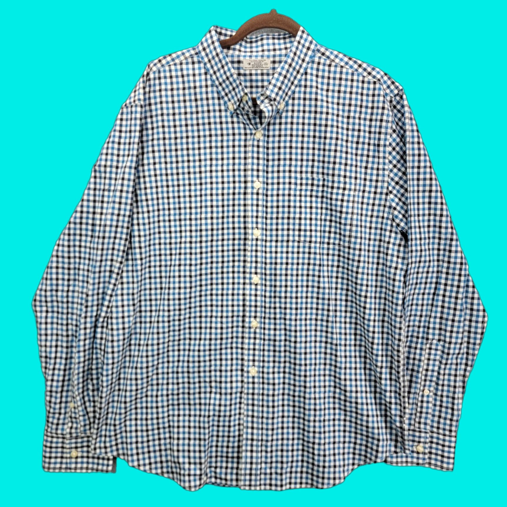 Vintage Reed Edward Shirt mens XL Long Sleeve button up Plaid Casual Size US XL / EU 56 / 4 - 1 Thumbnail