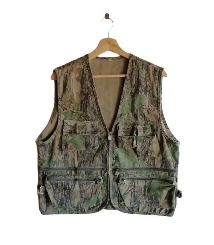 Hunter Vintage Camouflage Rebark Men's Vest Jacket Size US S / EU 44-46 / 1 - 2 Thumbnail