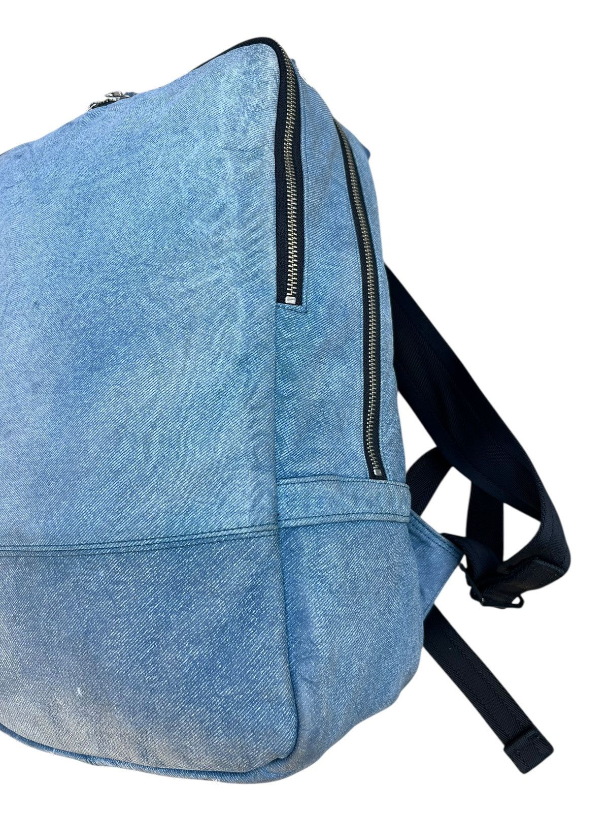 Leather DECADE Japan Patina Leather Backpack Bag Denim Design Size ONE SIZE - 6 Thumbnail