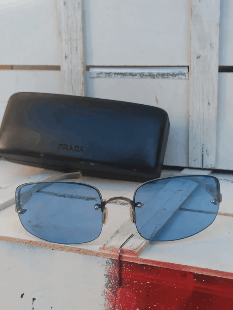Prada Prada Sunglasses Star 2004 Star White Ski Shield Mask Fire Size ONE SIZE - 2 Thumbnail