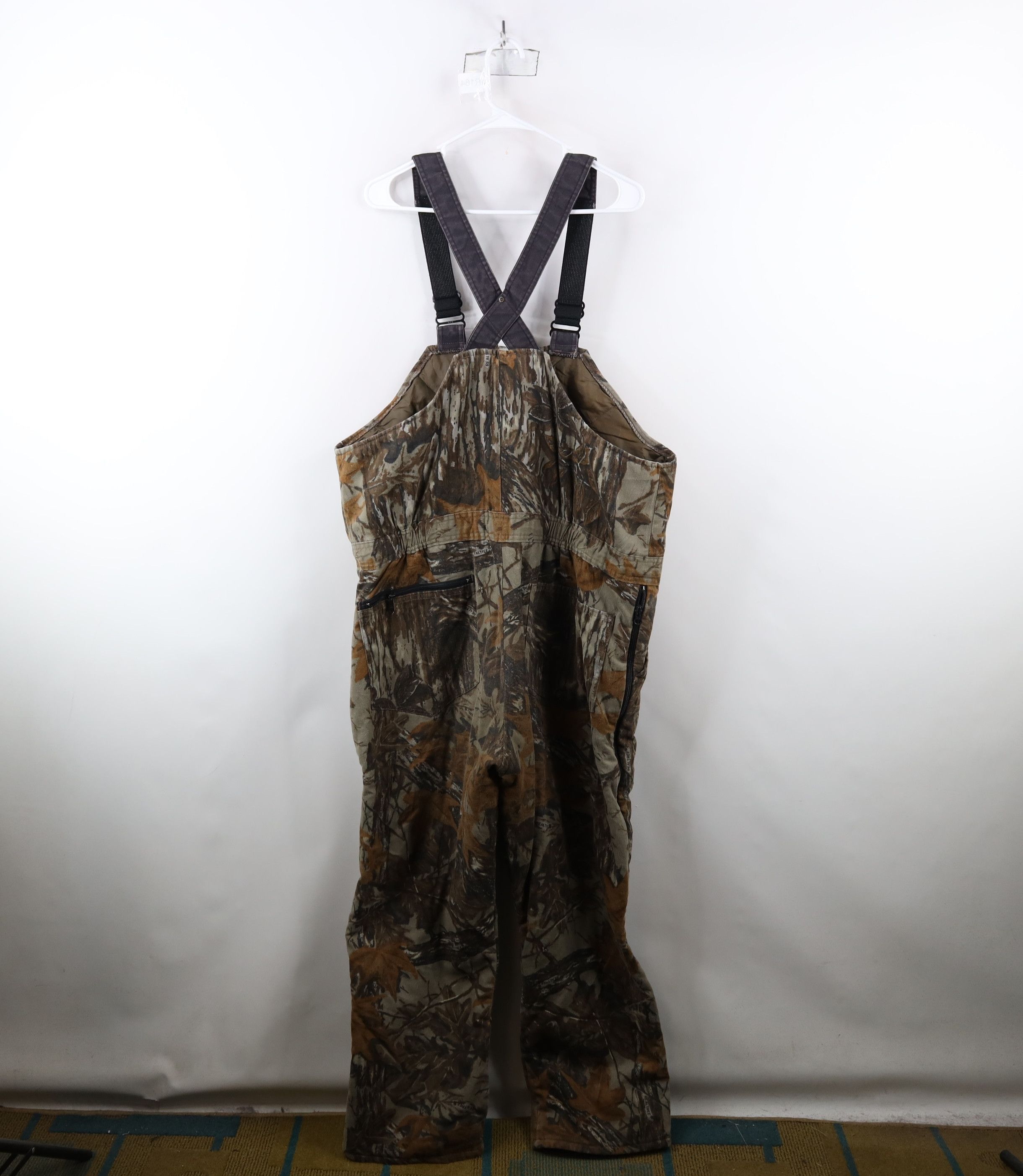 Cabelas × Vintage Vintage 90s Cabelas Realtree Camouflage Quilted Overalls Size US 36 / EU 52 - 17 Thumbnail
