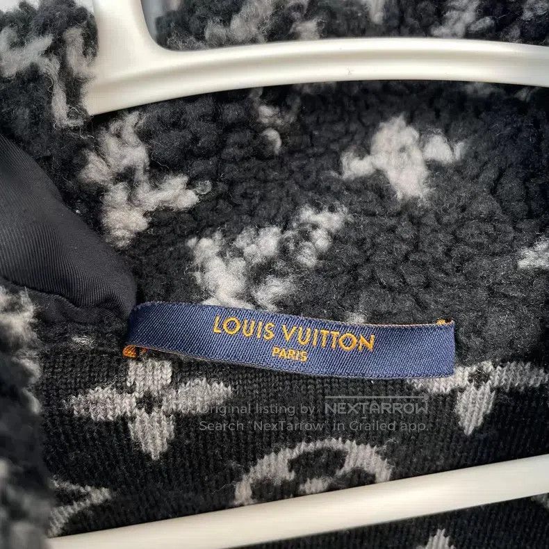 Louis Vuitton Louis Vuitton Monogram Black Logoed Teddy Cashmere Jacket Size US XS / EU 42 / 0 - 7 Thumbnail