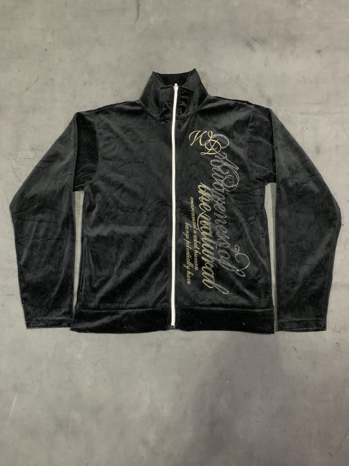 If Six Was Nine 🖤BLACFRIDAY🖤Collins poem velvet tracktop Size US M / EU 48-50 / 2 - 2 Thumbnail