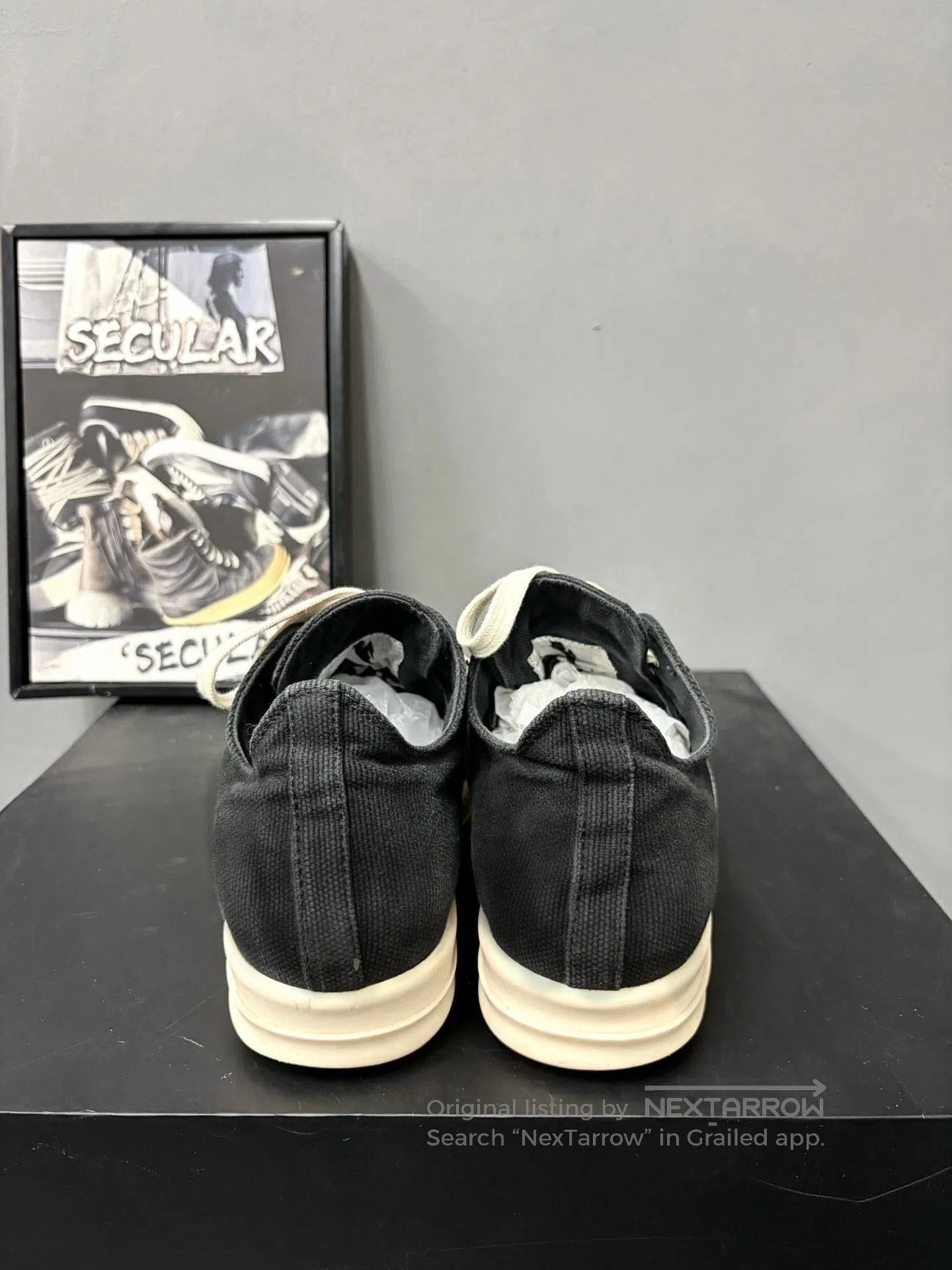 Rick Owens Drkshdw Rick Owens Drkshdw Black White Low. Size US 5 / IT 35 - 7 Thumbnail