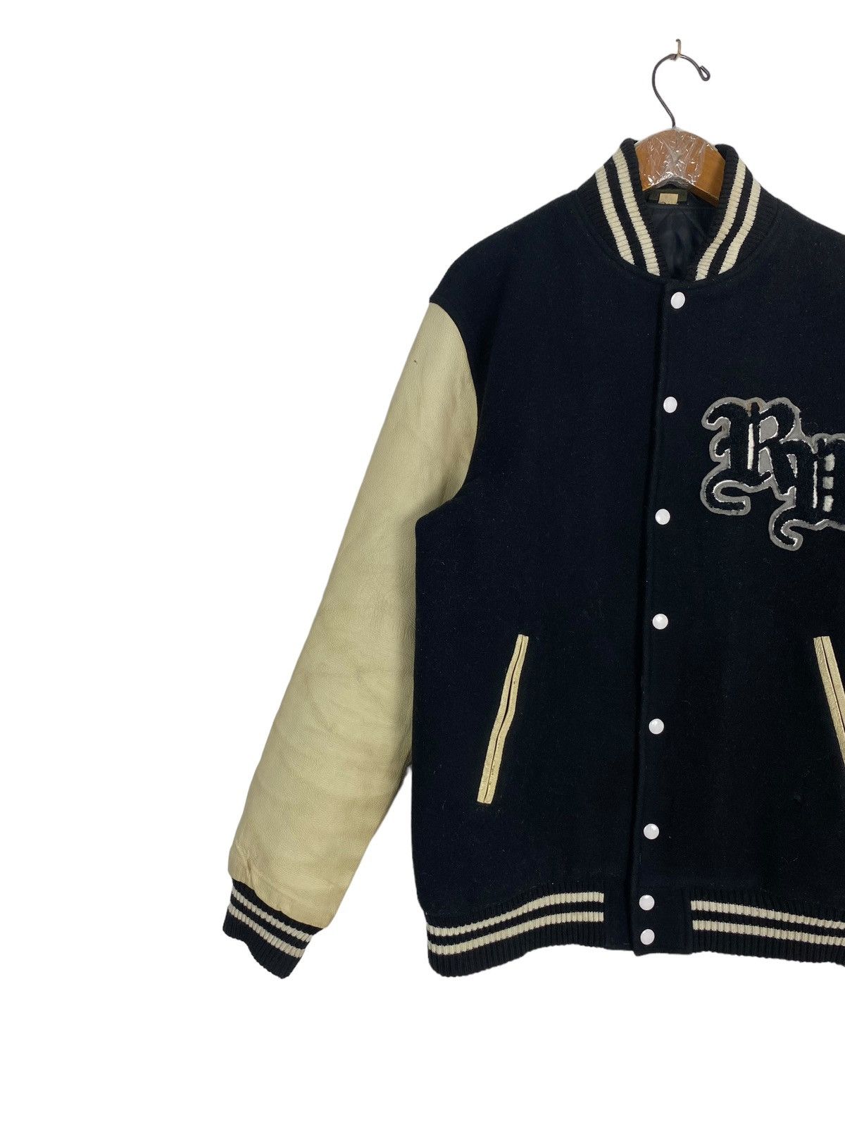 Vintage Rare‼️ Vintage Real Words Wool Cowhide Varsity Size US M / EU 48-50 / 2 - 2 Thumbnail