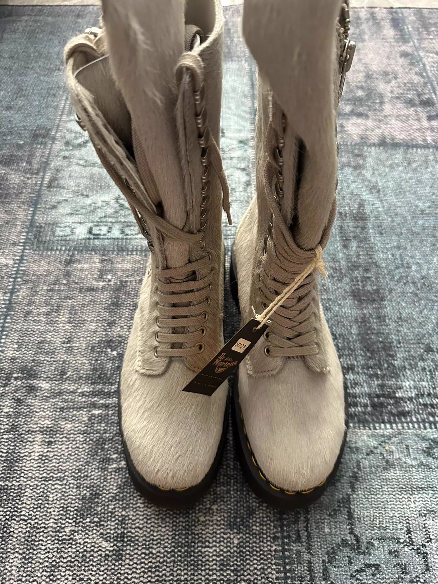 Rick Owens Rick Owens x Dr. Martens Horsehair Riding Boots 41/42 Size US 9 / EU 42 - 3 Thumbnail