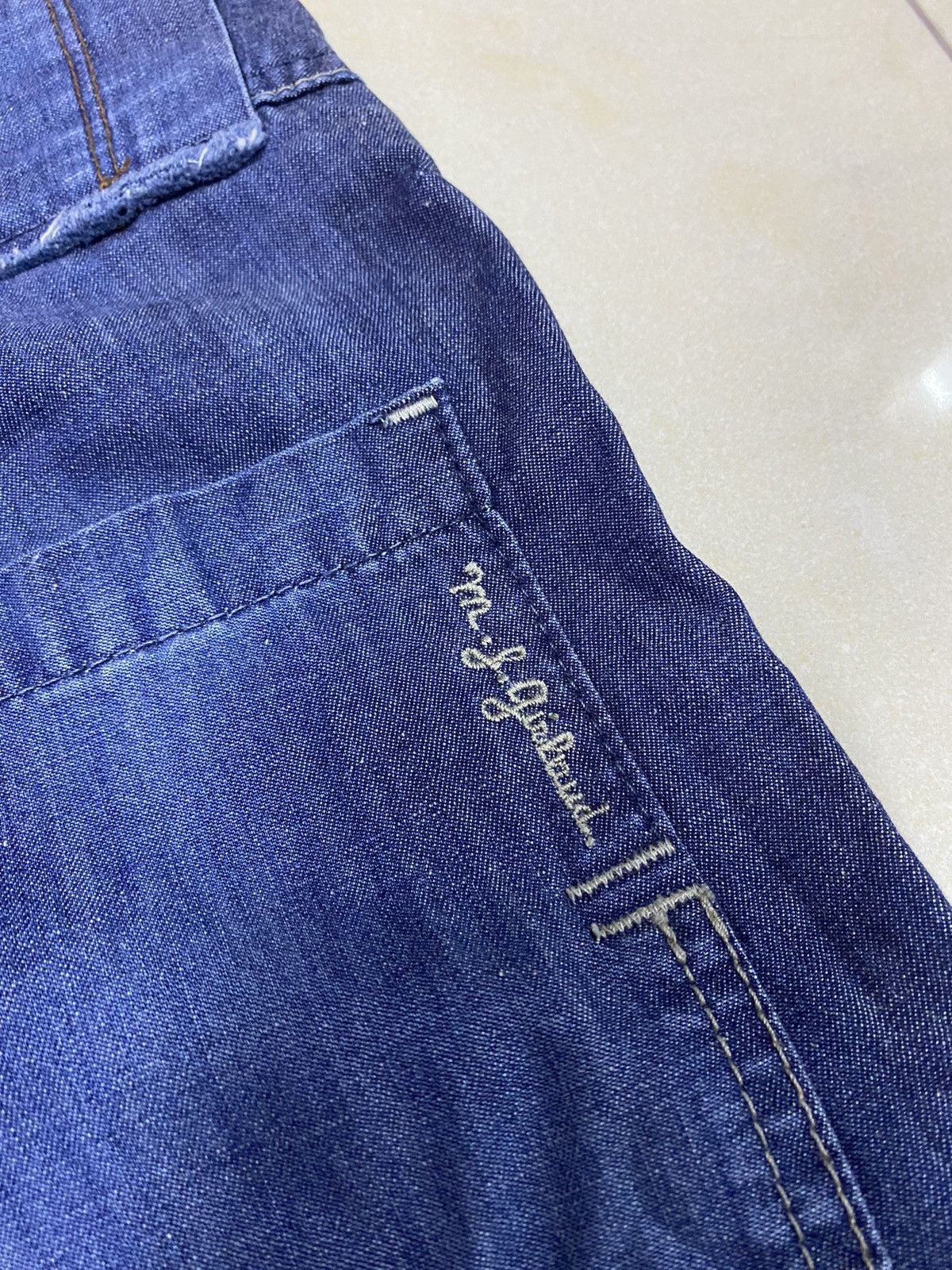 Marithe + Francois Girbaud Le Jean De MFG Wide Leg Flared Denim Faded Size 27" / US 4 / IT 40 - 10 Thumbnail