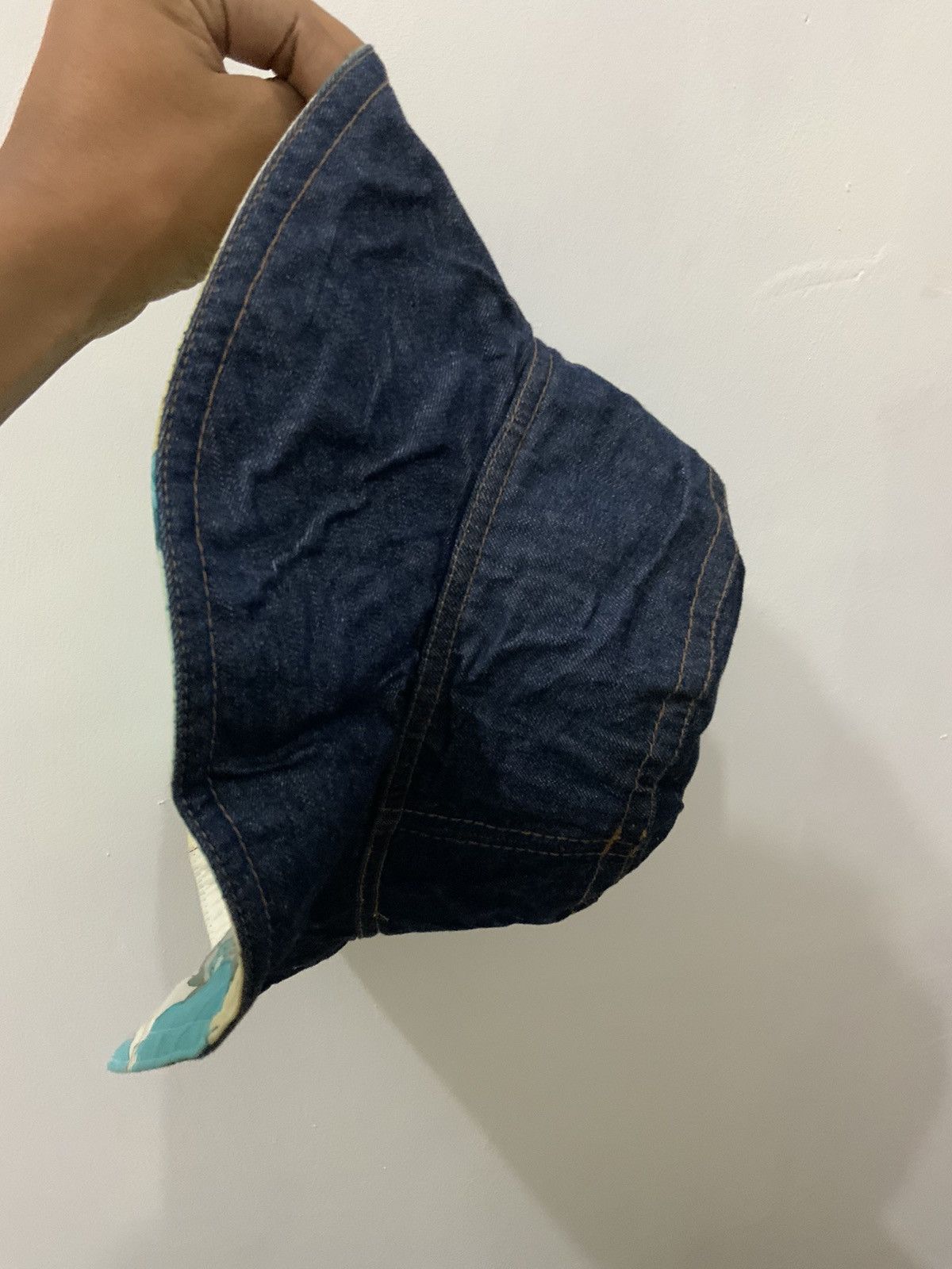 Denime Denim Flower Reversible Hat Size ONE SIZE - 7 Thumbnail