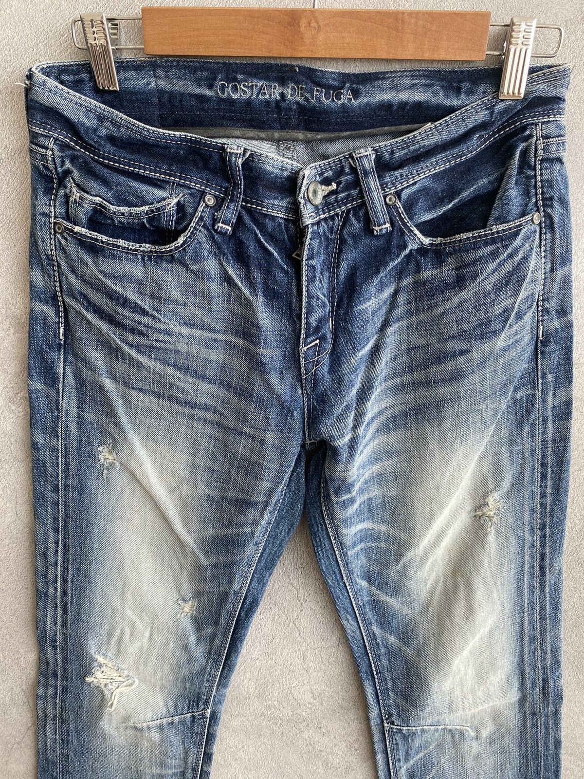 GOSTAR DE FUGA × If Six Was Nine × Japanese Brand FUGA Distressed Denim Size US 28 / EU 44 - 2 Thumbnail