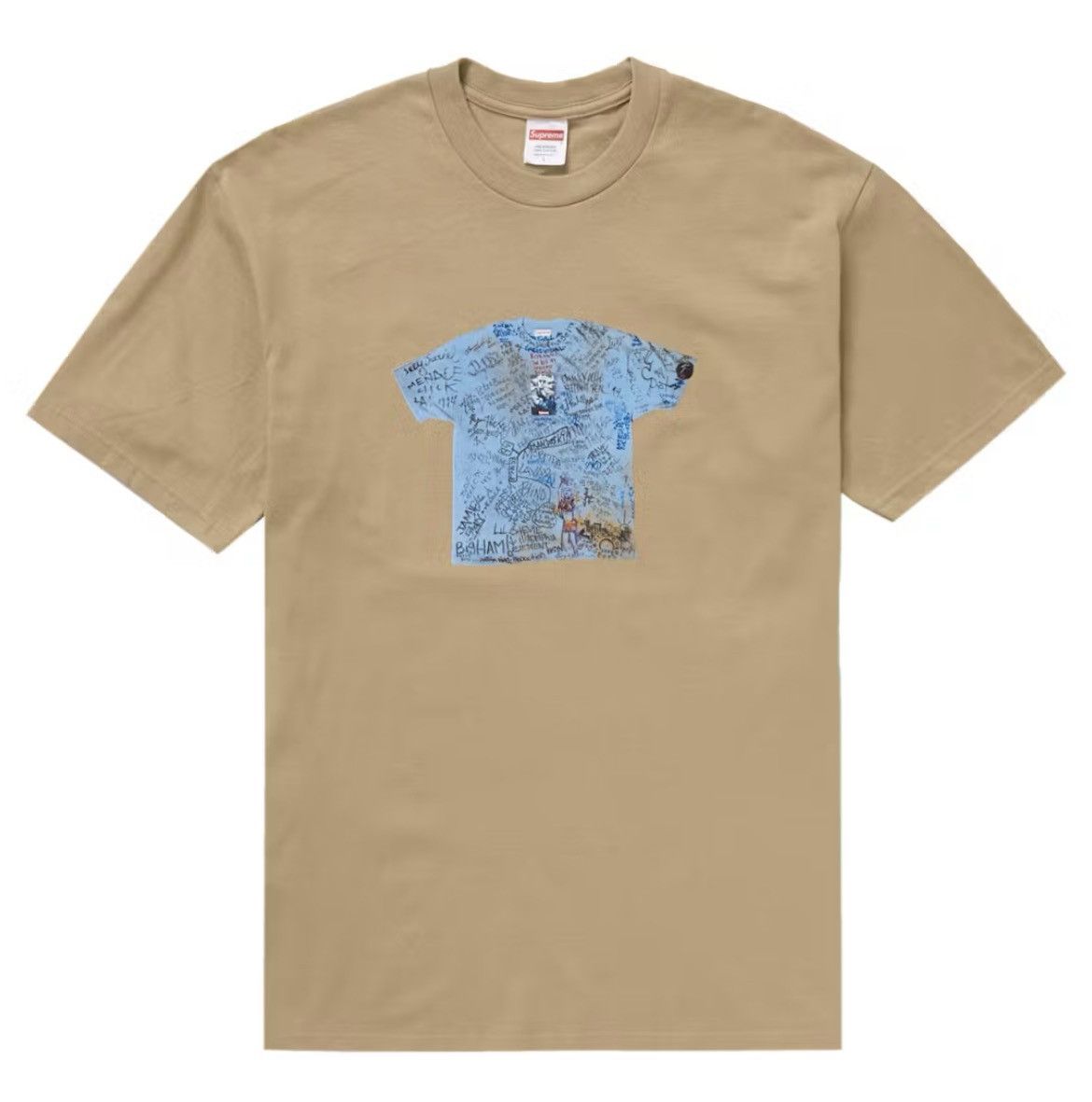 Supreme New Supreme 30th Anniversary First Tee XL Khaki Size US XL / EU 56 / 4 - 1 Thumbnail