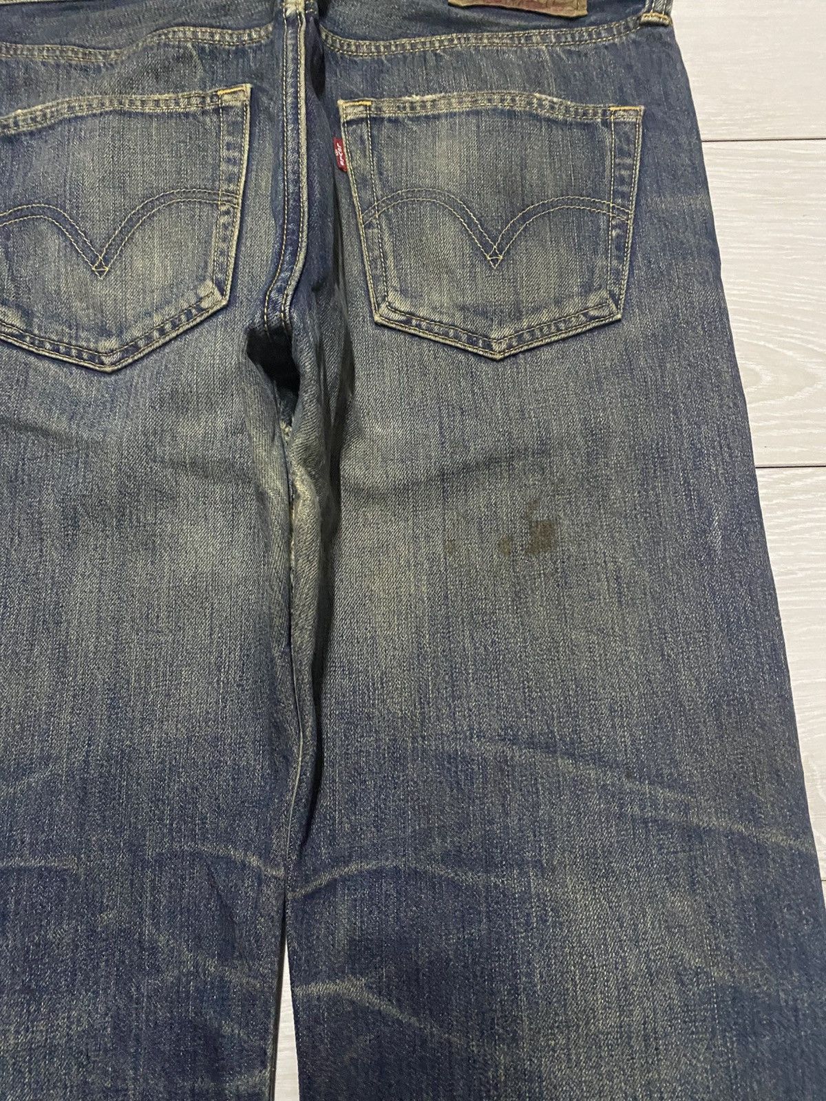 Levi's Vintage Levis 501 Mud Wash Distressed Baggy Jeans Size US 34 / EU 50 - 10 Thumbnail