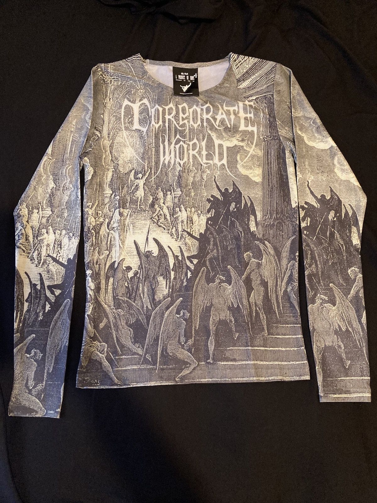 image of Corporate World OG 'paradise Lost' Long Sleeve in Green, Men's (Size Small)