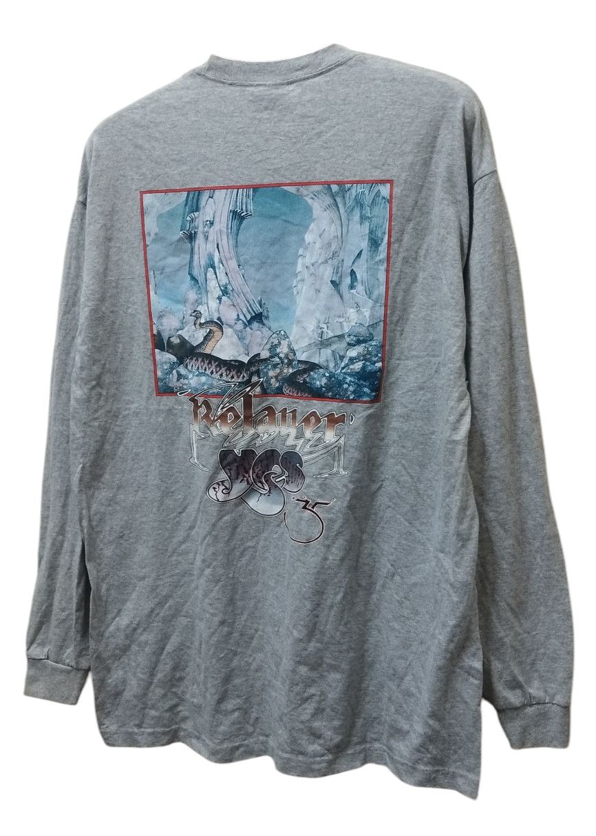 Band Tees × Vintage Vtg YES Band Relayer Album Concert Tour Long sleeve T-shirt Size US XL / EU 56 / 4 - 2 Thumbnail