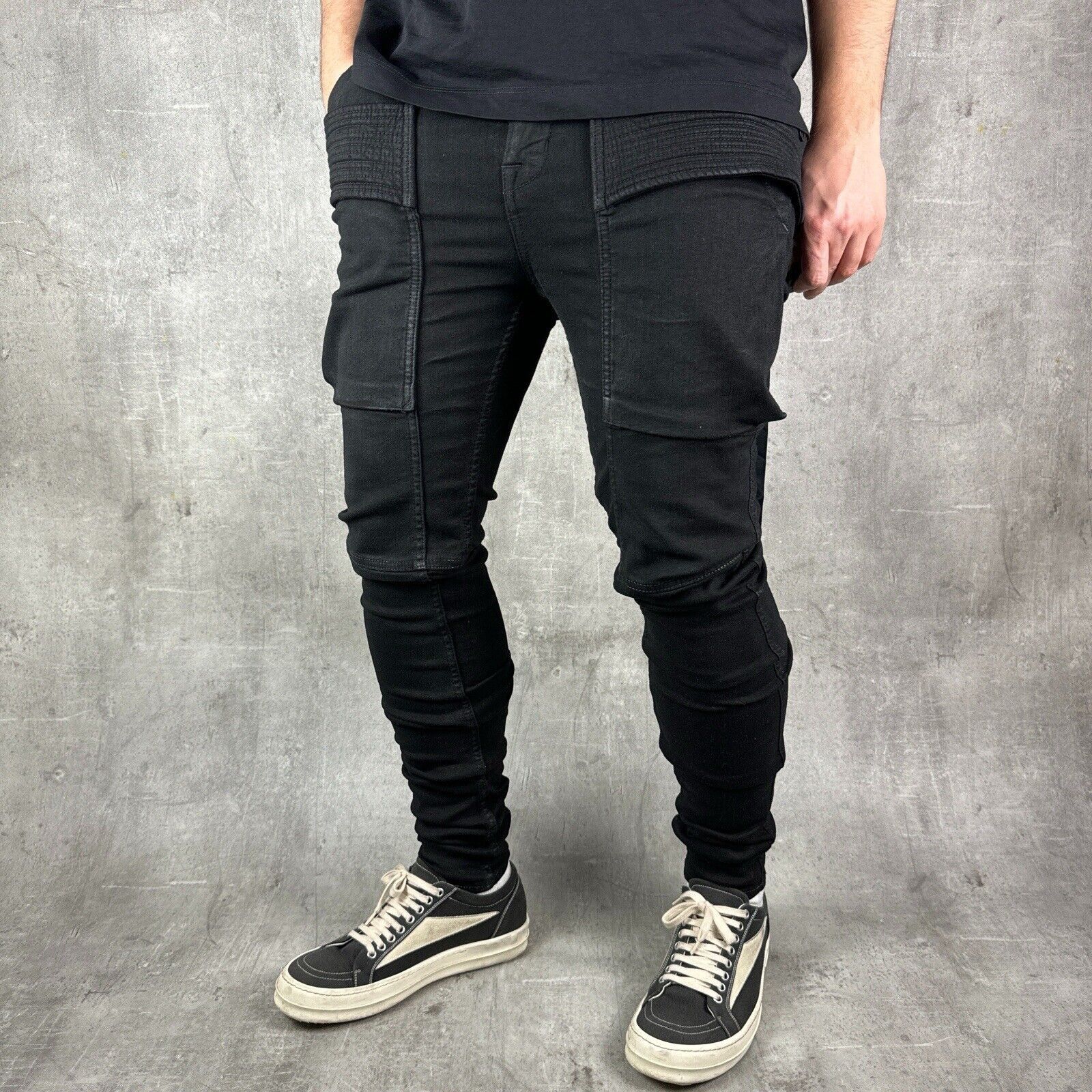 Rick Owens RICK OWENS DRKSHDW Creatch Cargo Easy Cut Jeans SBB Waxed |  Grailed