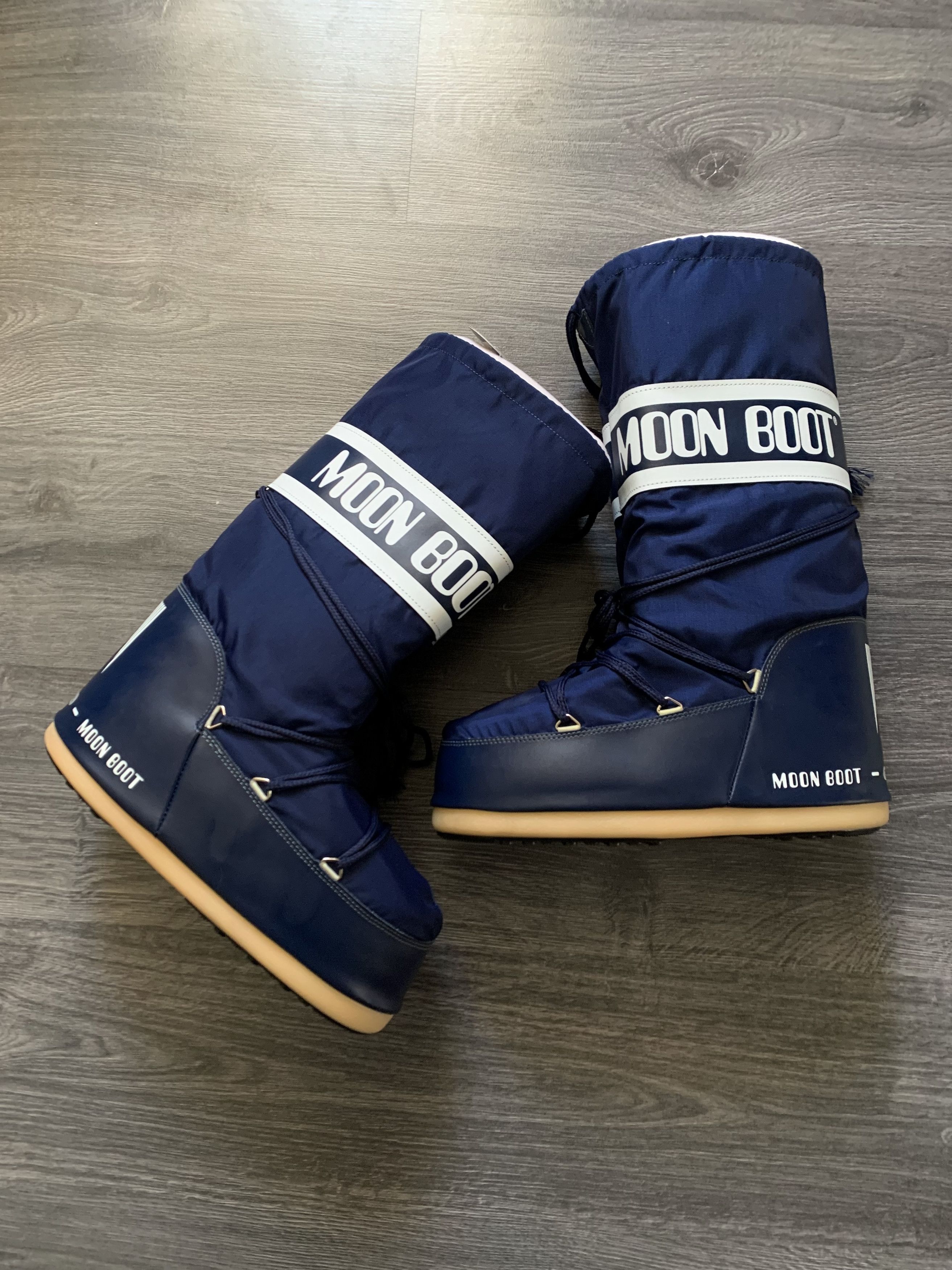 Moon Boot Rare Moon Boot Tecnica Nylon blue 45-47 Size US 11.5 / EU 44-45 - 1 Thumbnail