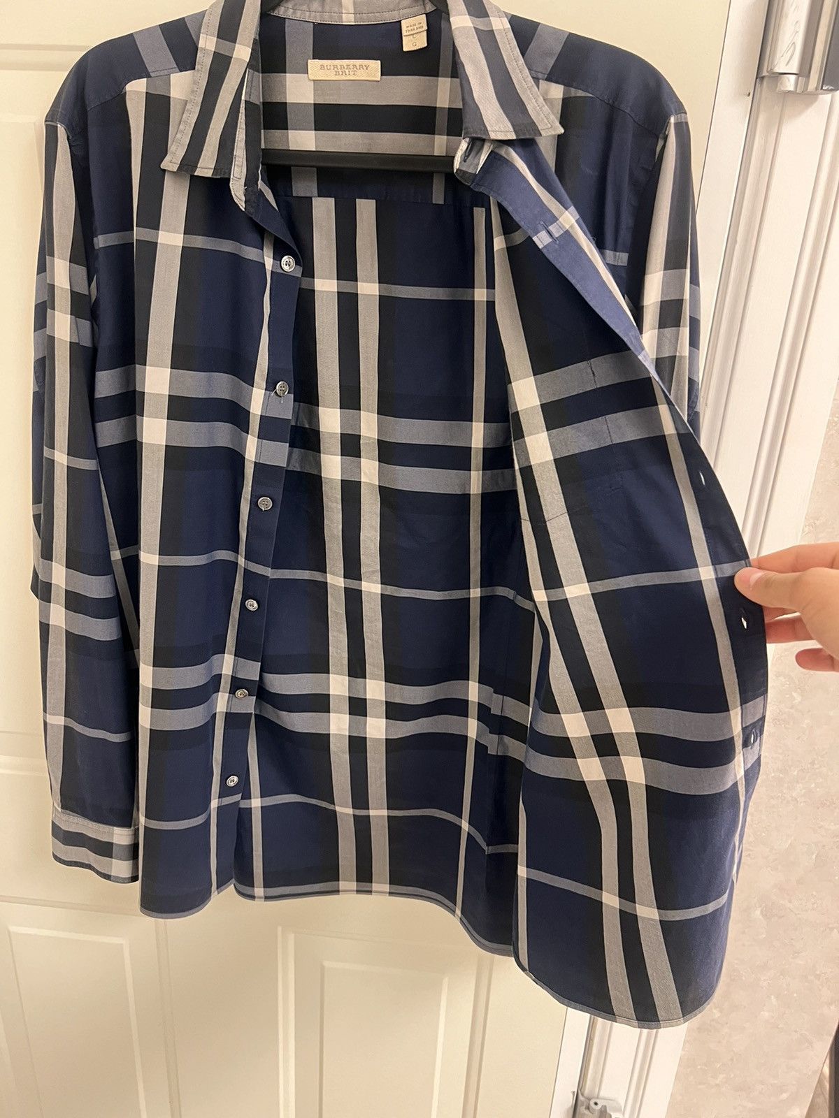 Burberry Long Sleeve Burberry Shirt Size US L / EU 52-54 / 3 - 8 Thumbnail