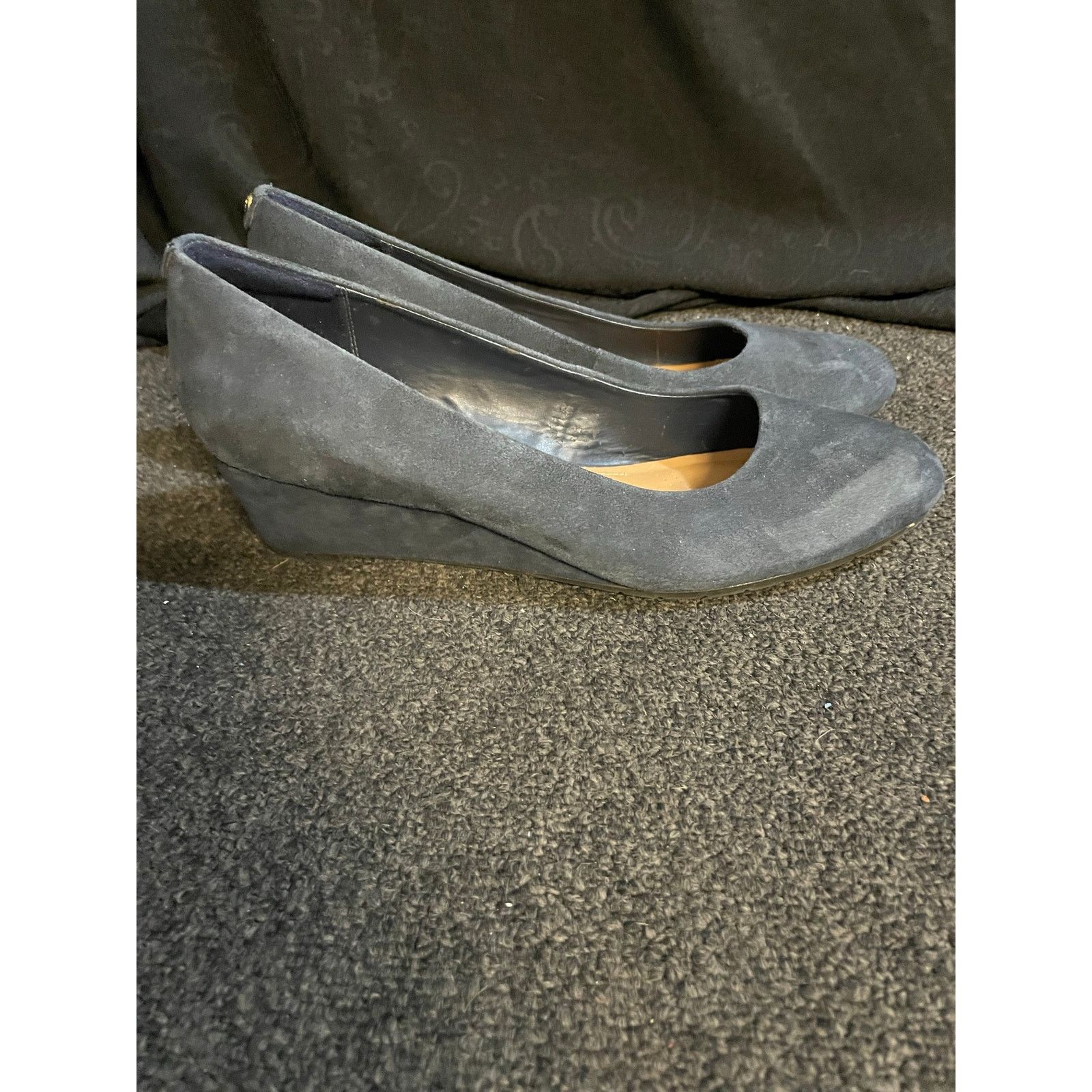 Clarks Clark’s Artisan Blue Suede Wedge Vendra Bloom Slip On 11 M Size US 11 / IT 41 - 2 Thumbnail