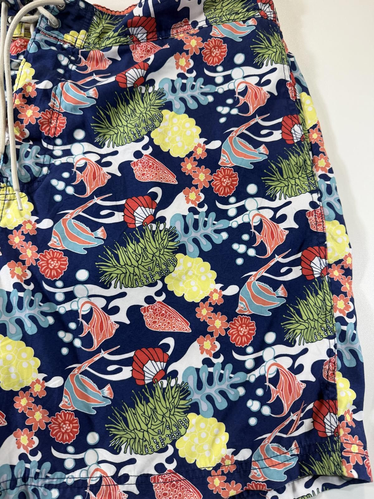Unknown London Men's Swim Shorts with Tropical Fish and Coral Print XXL Size US 40 / EU 56 - 2 Thumbnail