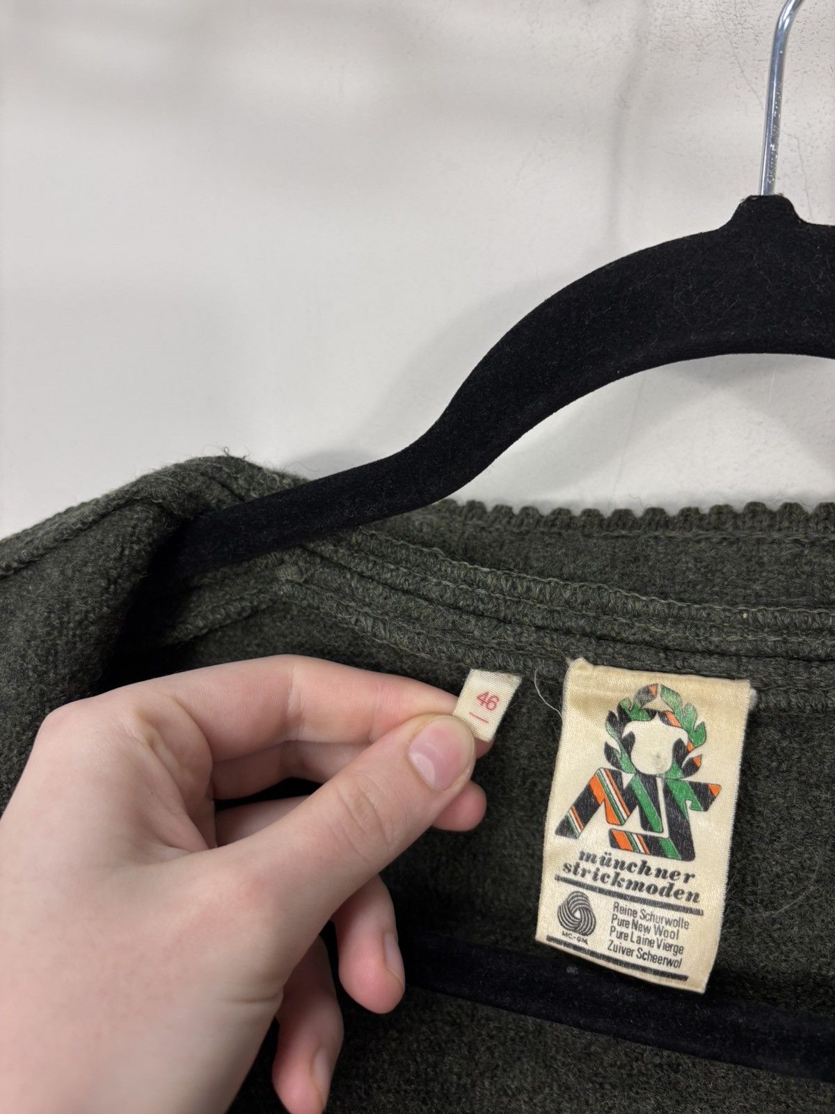 Vintage Vintage Munchner Strickmoden Bavarian Wool Cardigan Sweater Size L / US 10 / IT 46 - 11 Thumbnail