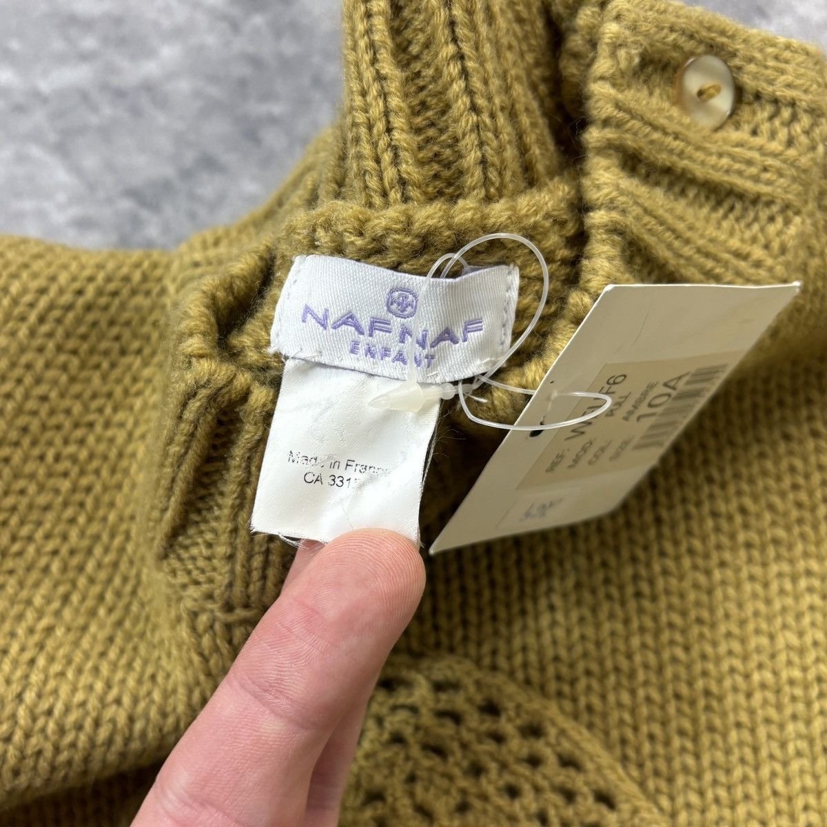 Vintage 1990s Vintage Naf Naf Sweater Small Made in France Junior Size XXS / US 00 / IT 34 - 7 Thumbnail