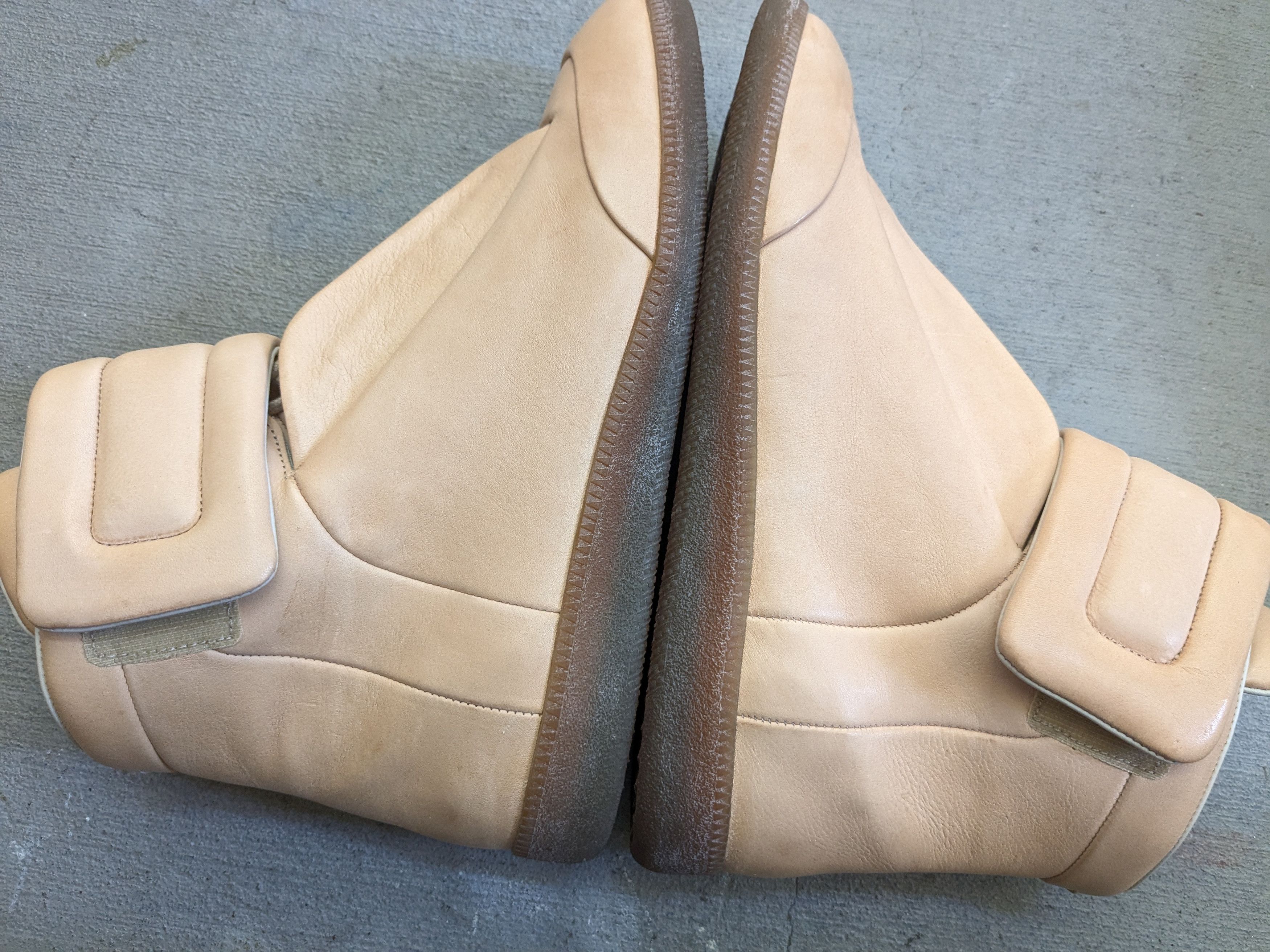 Maison Margiela Maison Margiela Future Nude Beige 14 47 Leather High Top Size US 14 / EU 47 - 14 Thumbnail