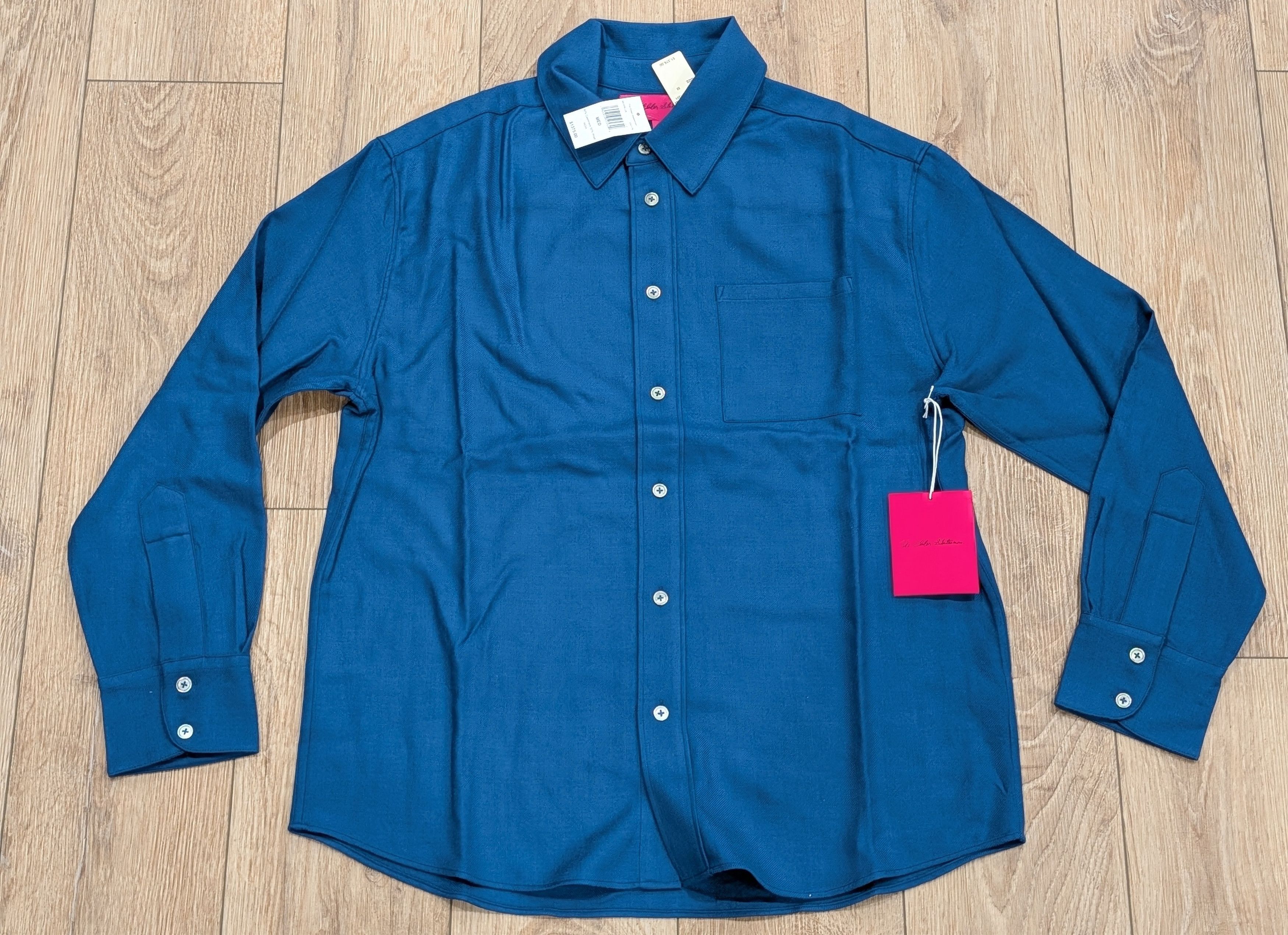 THE ELDER STATESMAN Wool/Cashmere Button Up Shirt Medium