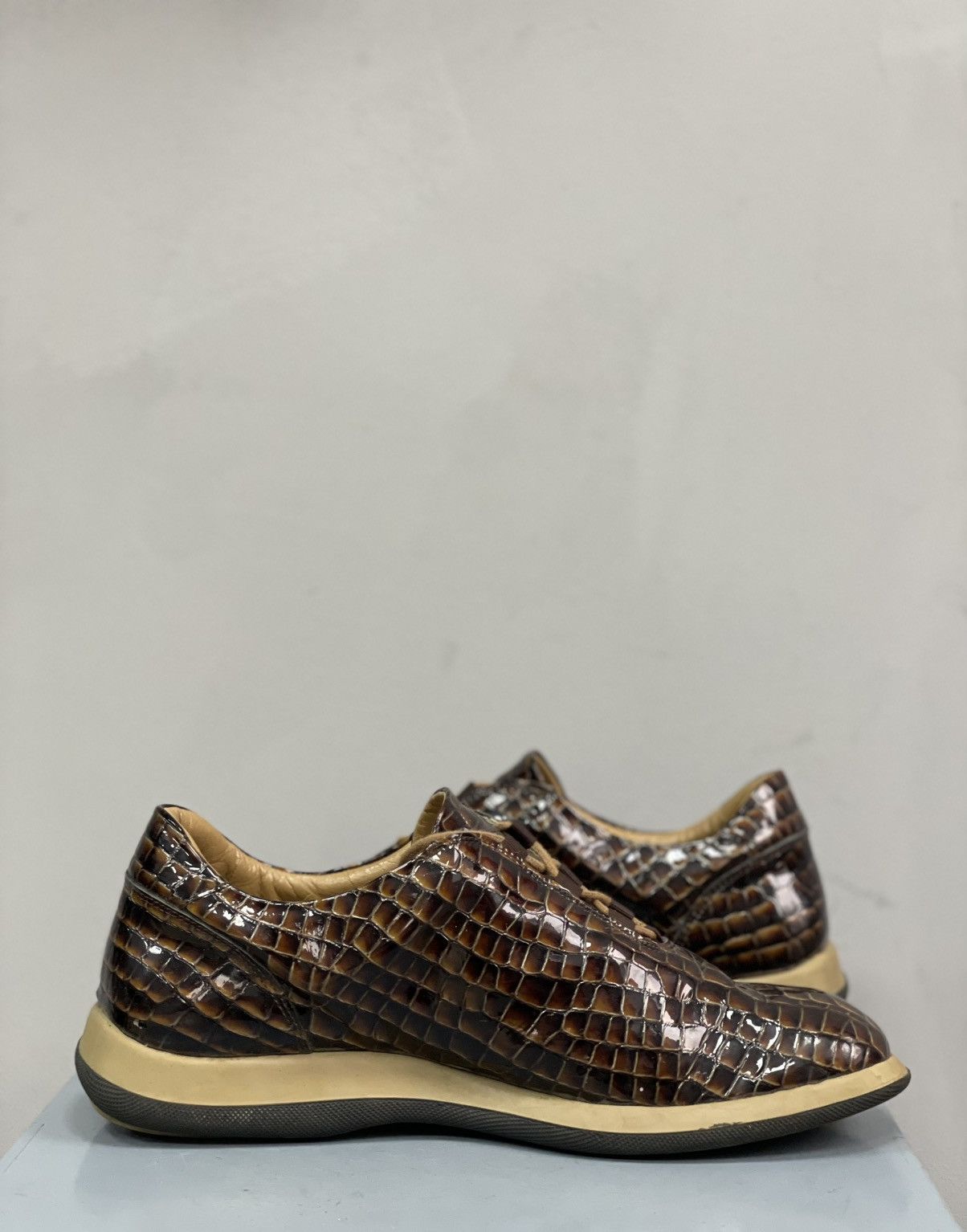 Other Vintage crocodile low sneakers leather hype japanese y2k Size US 7.5 / EU 40-41 - 7 Thumbnail