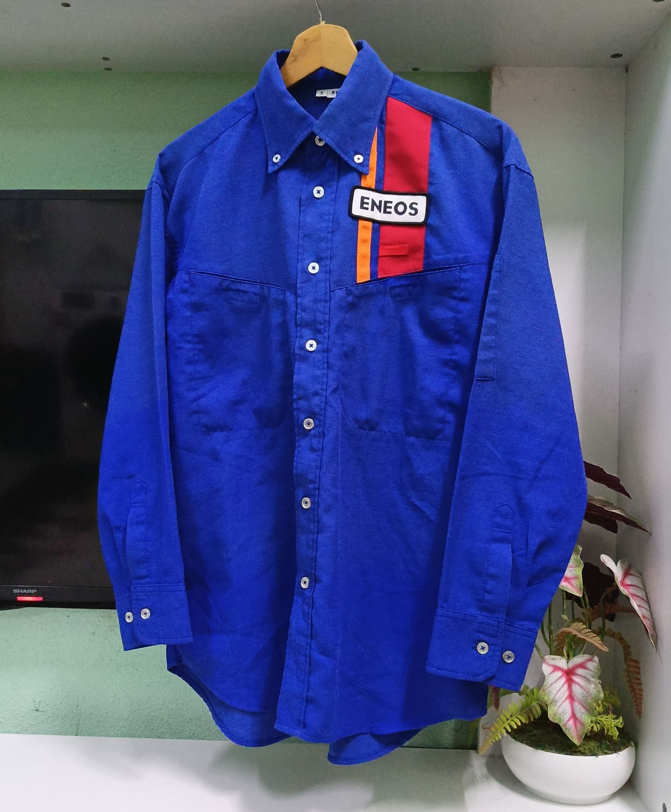 Japanese Brand Vintage ENEOS Motor Oil Long Sleeve Shirts Size US S / EU 44-46 / 1 - 7 Thumbnail