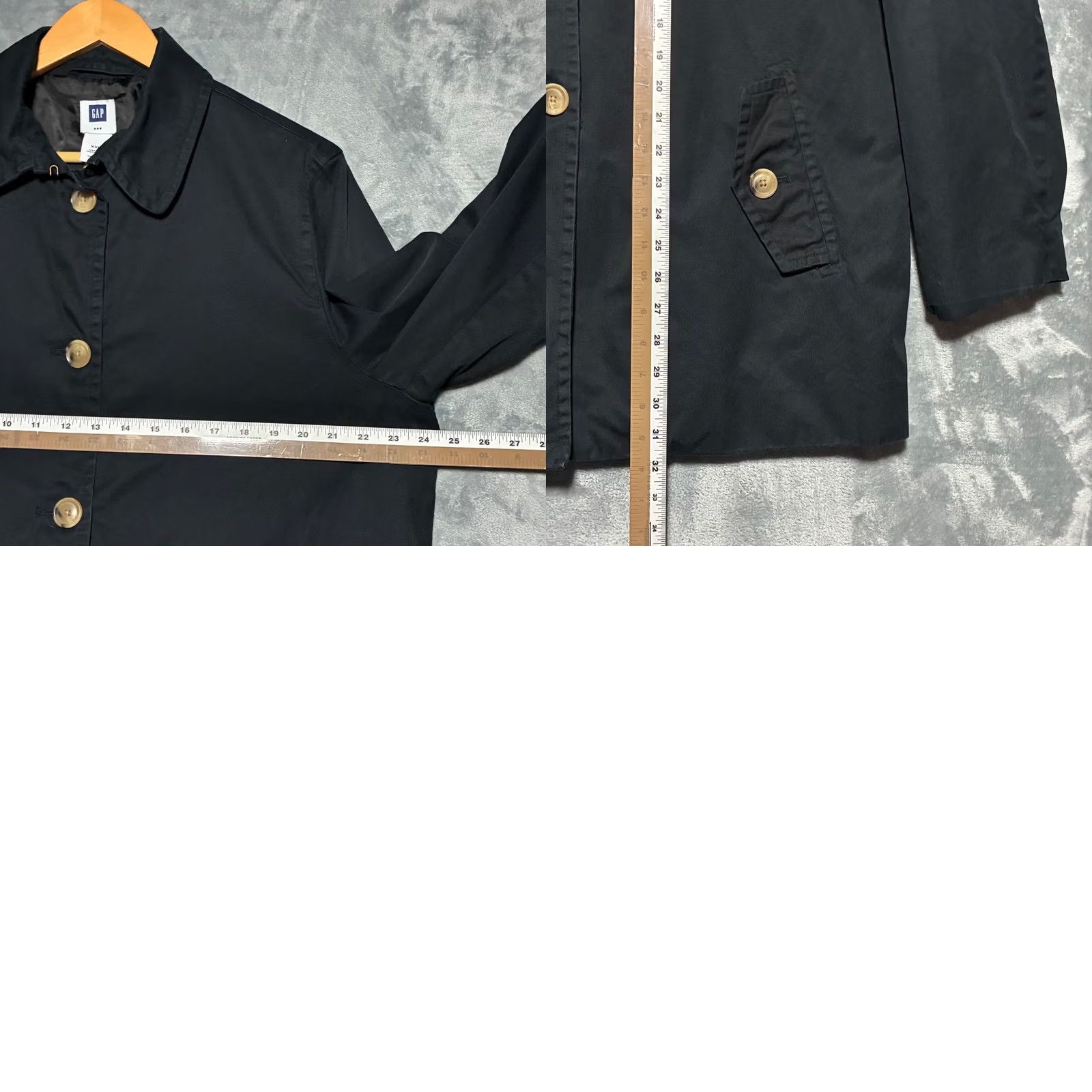 Gap Gap Button Front Coat Jacket Womens XXL Navy Blue Size XXL / US 16-18 / IT 52-54 - 8 Thumbnail