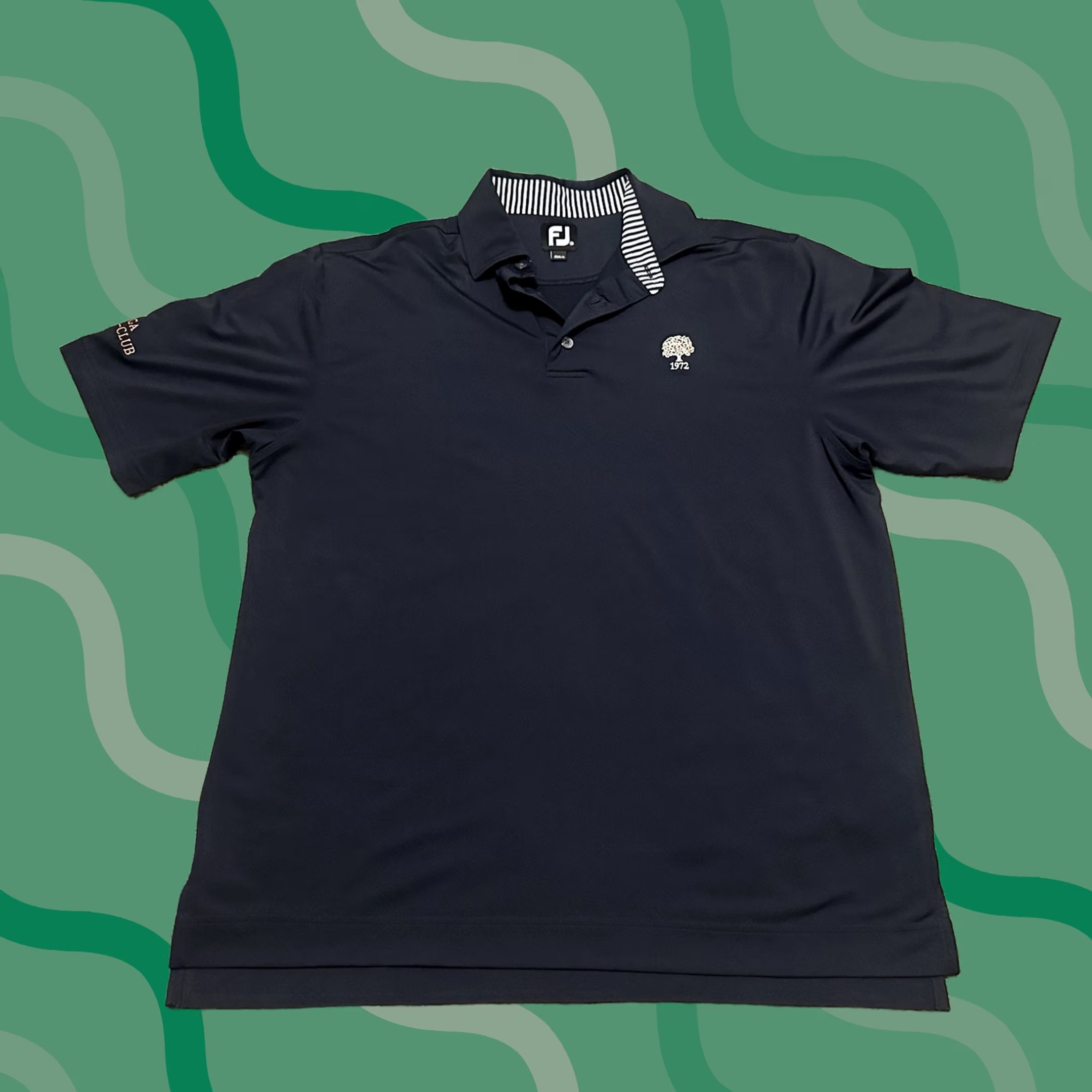 Footjoy Footjoy Golf Polo Shirt Mens Medium Breathable Performance Collared Short Sleeve Blue Logo Embroidered Athletic Golf Shirt Size US M / EU 48-50 / 2 - 1 Thumbnail