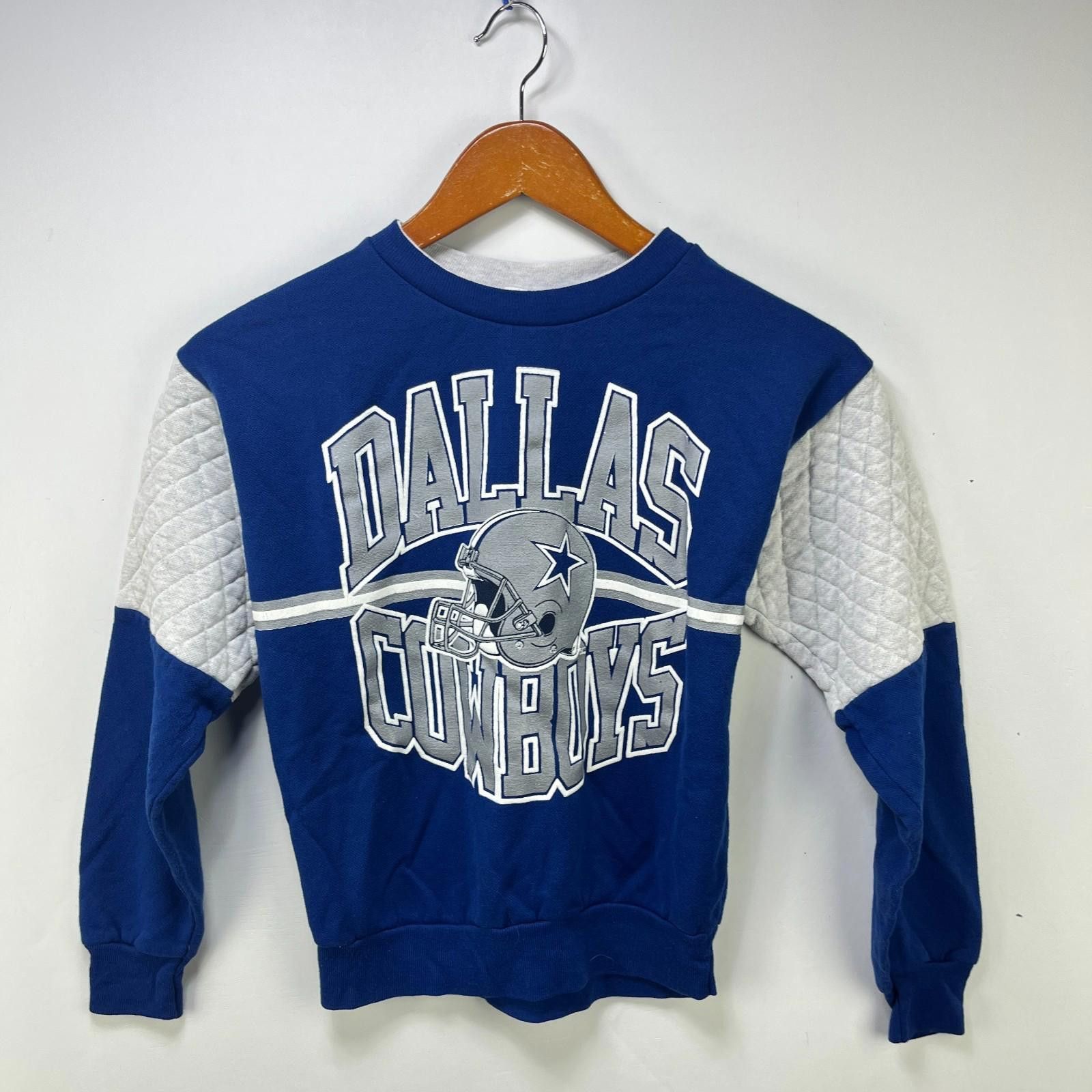 Other Vintage 90s Dallas Cowboys Youth Medium Sweatshirt Grey Size ONE SIZE - 1 Thumbnail