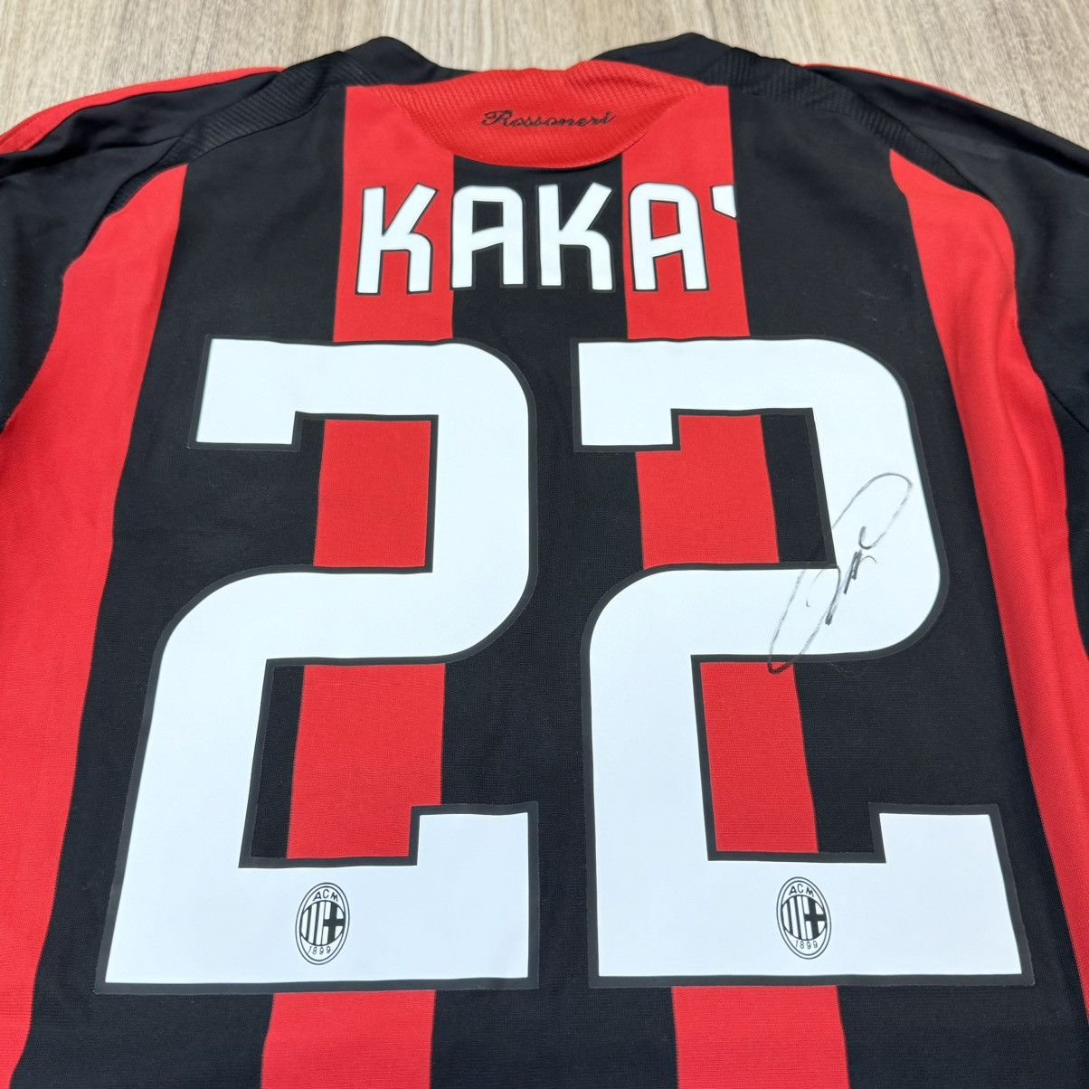 Adidas AC Milan 08/09 longsleeves signed home shirt #22 Kaka Size US S / EU 44-46 / 1 - 4 Thumbnail